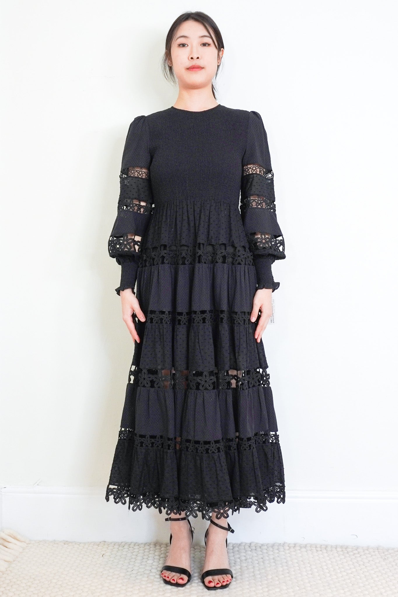 Zimmerman-Black-Cotton-Maxi-Dress-front-picture-chelsea-london