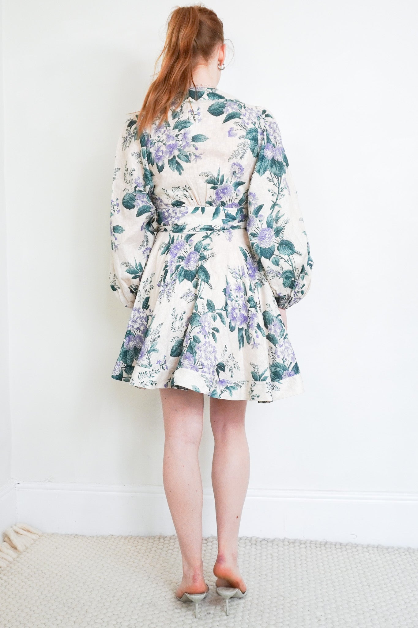 Zimmermann Cassia Floral Linen Mini Dress RRP £540 | Authentic Preloved - Reloved Again