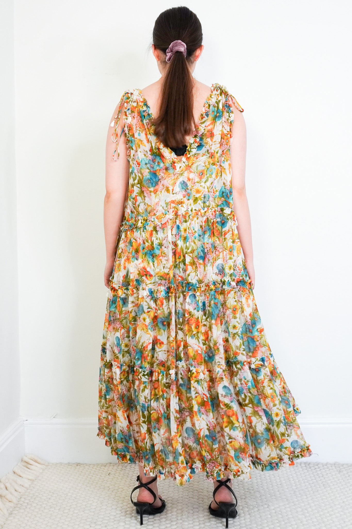 Zimmermann-Floral-Silk-V-Neck-Dress-back-picture
