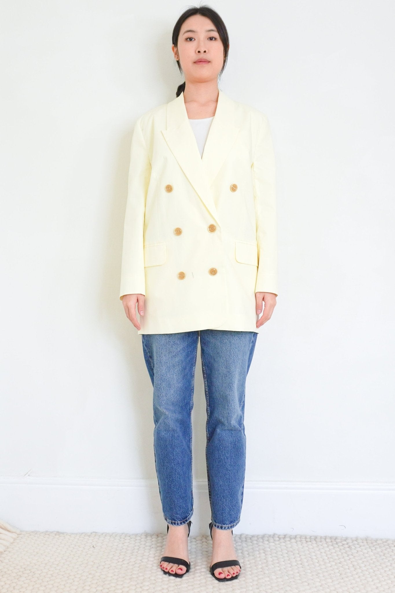 Zimmermann Pale Yellow Linen Blazer RRP £1550 | Authentic Preloved - Reloved Again