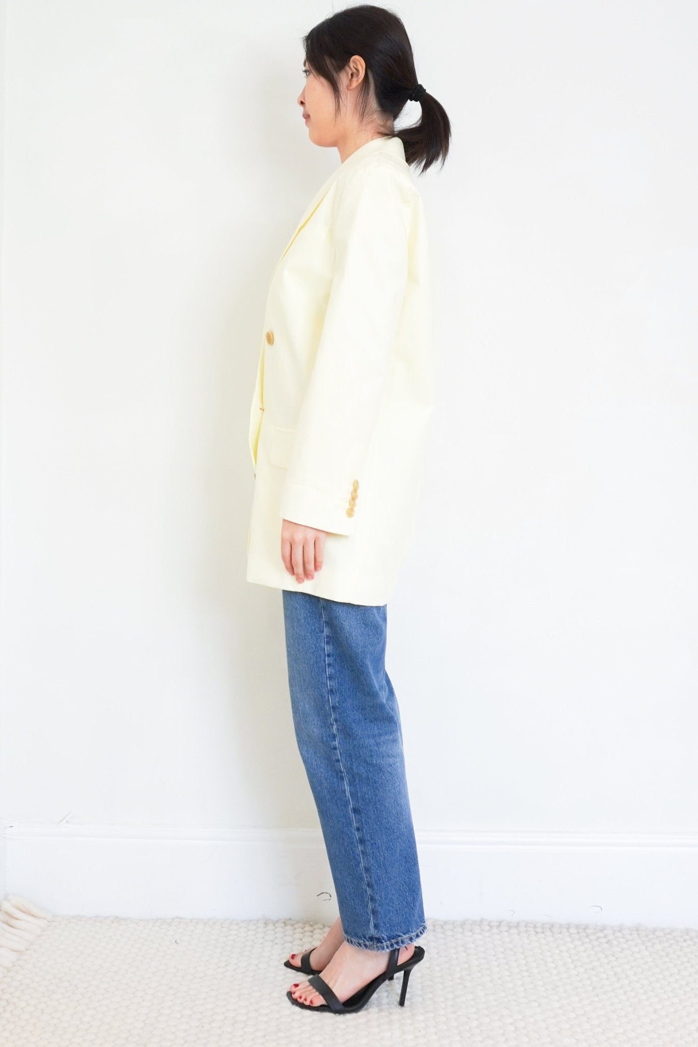 Zimmermann Pale Yellow Linen Blazer RRP £1550 | Authentic Preloved - Reloved Again
