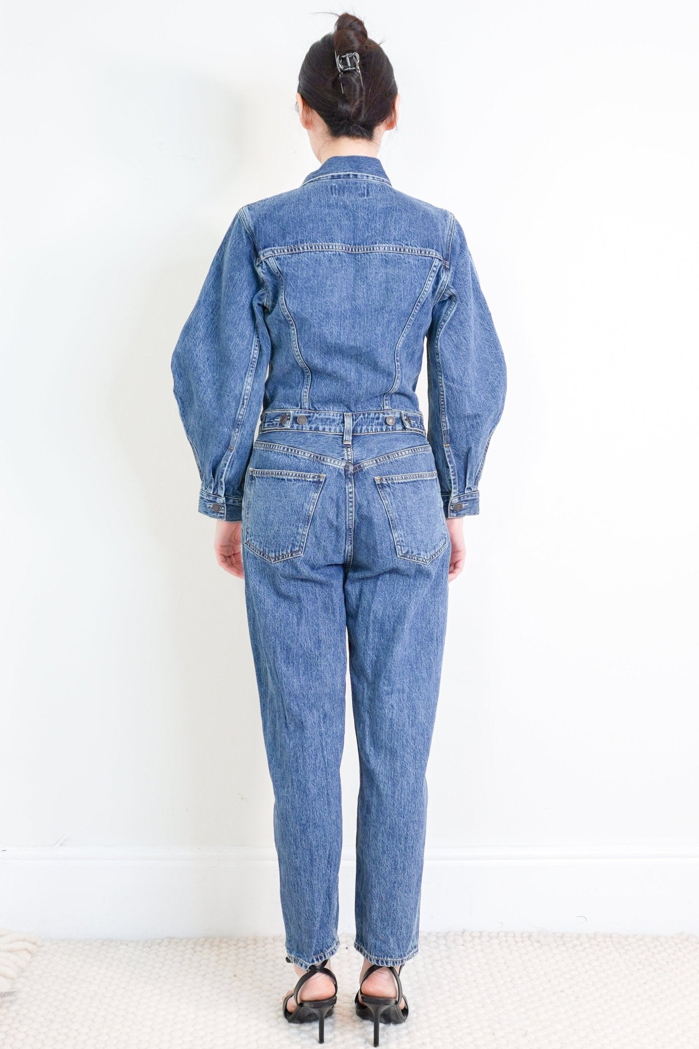Agolde Dark Blue Denim Jumpsuit RRP £450 | Authentic Preloved - Reloved Again