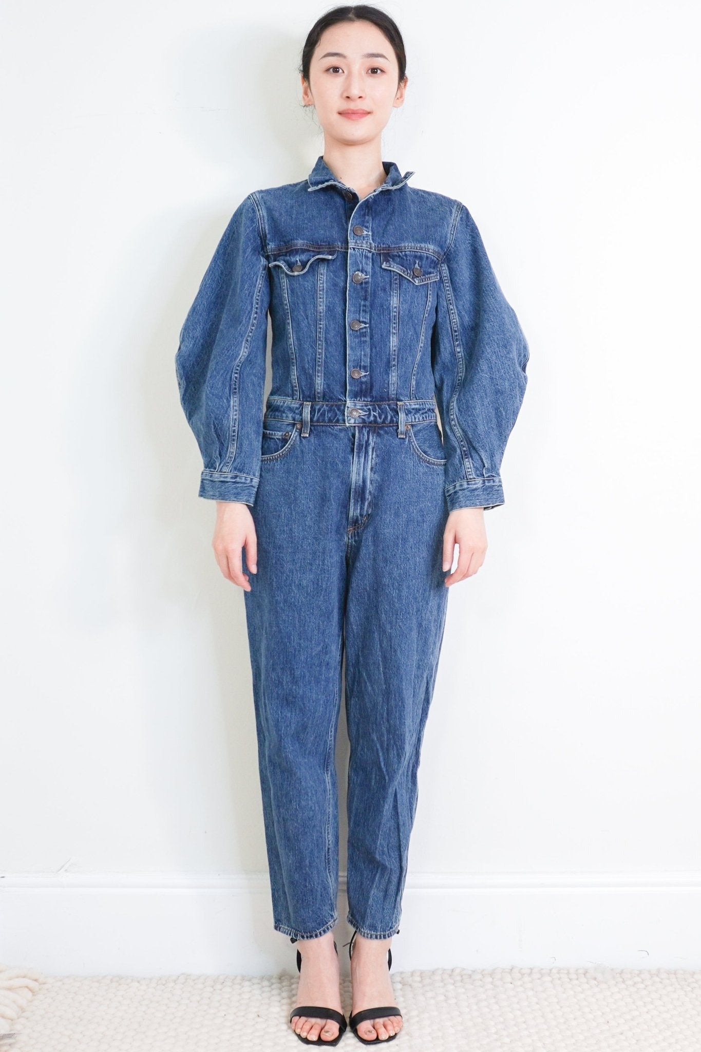 Agolde Dark Blue Denim Jumpsuit RRP £450 | Authentic Preloved - Reloved Again