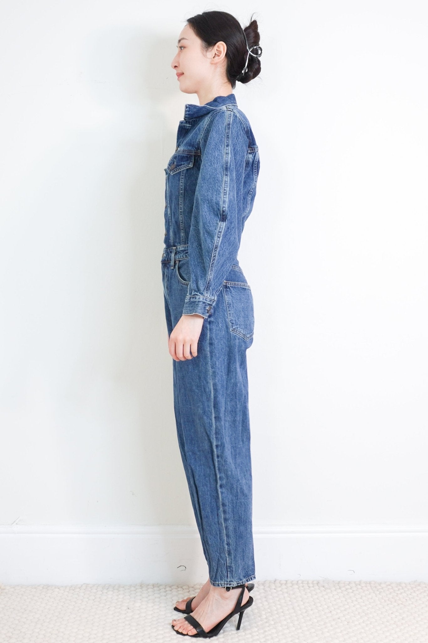 Agolde Dark Blue Denim Jumpsuit RRP £450 | Authentic Preloved - Reloved Again