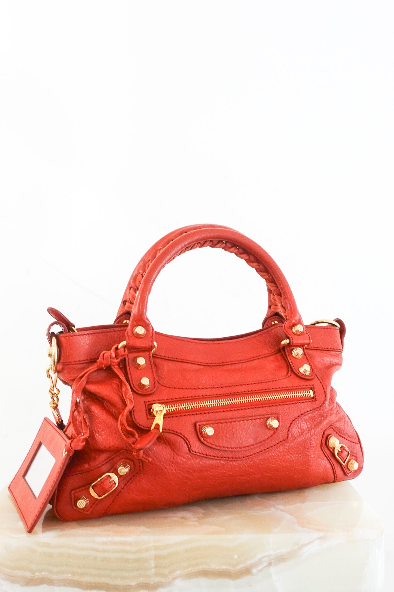 Balenciaga Small City Bag in Orange RRP £1600 Authentic Preloved