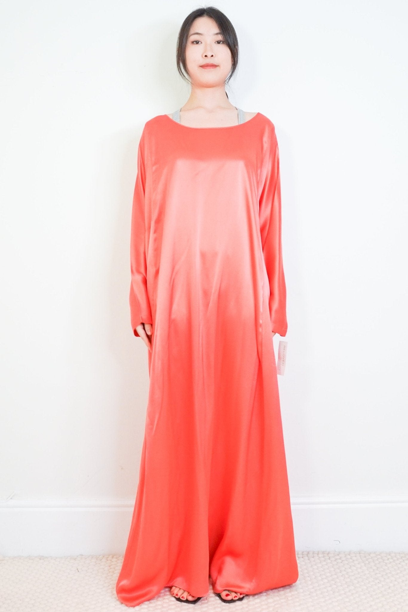BERNEDETTE Pink Silk Maxi Dress RRP £700 - OUTLET NO RETURNS - Reloved Again