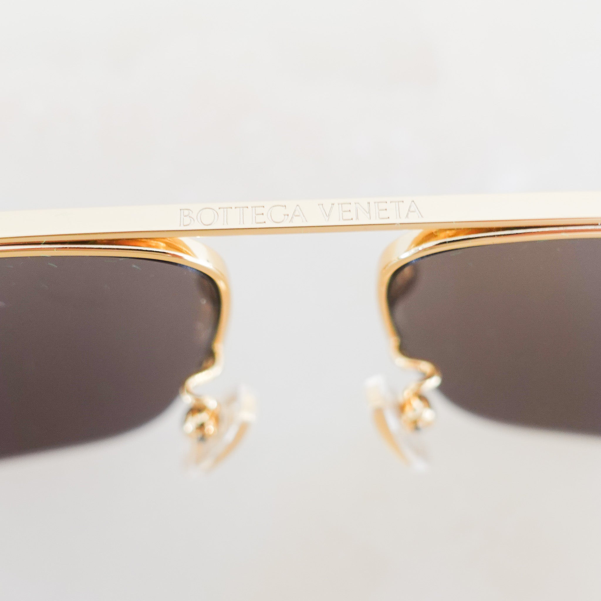 Bottega Veneta Aviator Gold Sunglassses RRP £450 | Authentic Preloved - Reloved Again