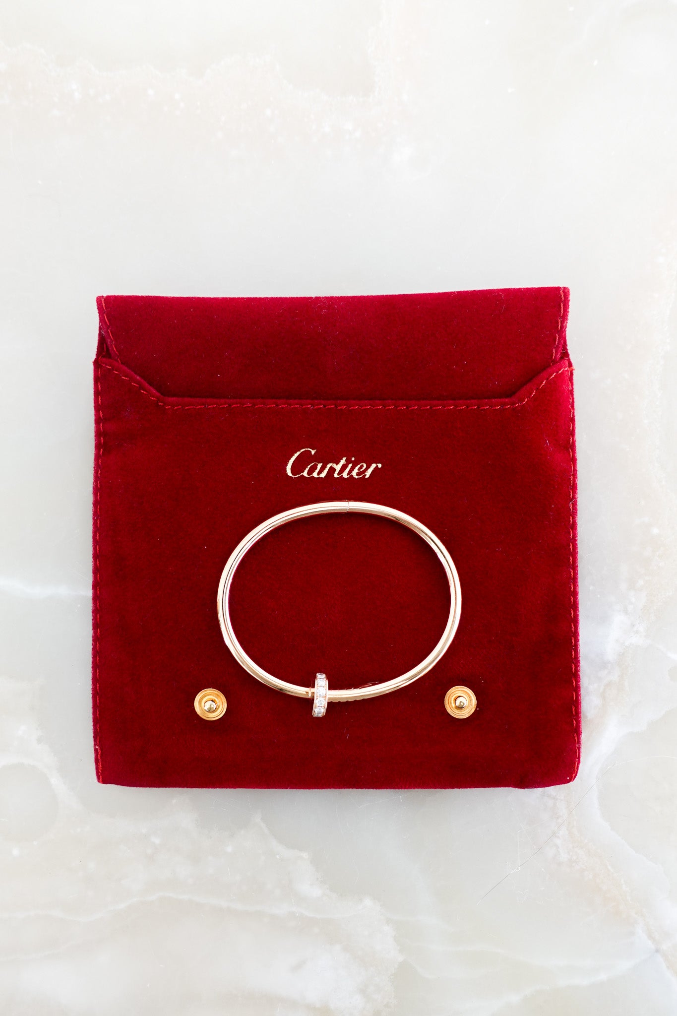 Cartier Juste Un Clou Rose Gold Diamond Bracelet RRP £12800 | Authentic Preloved - Reloved Again