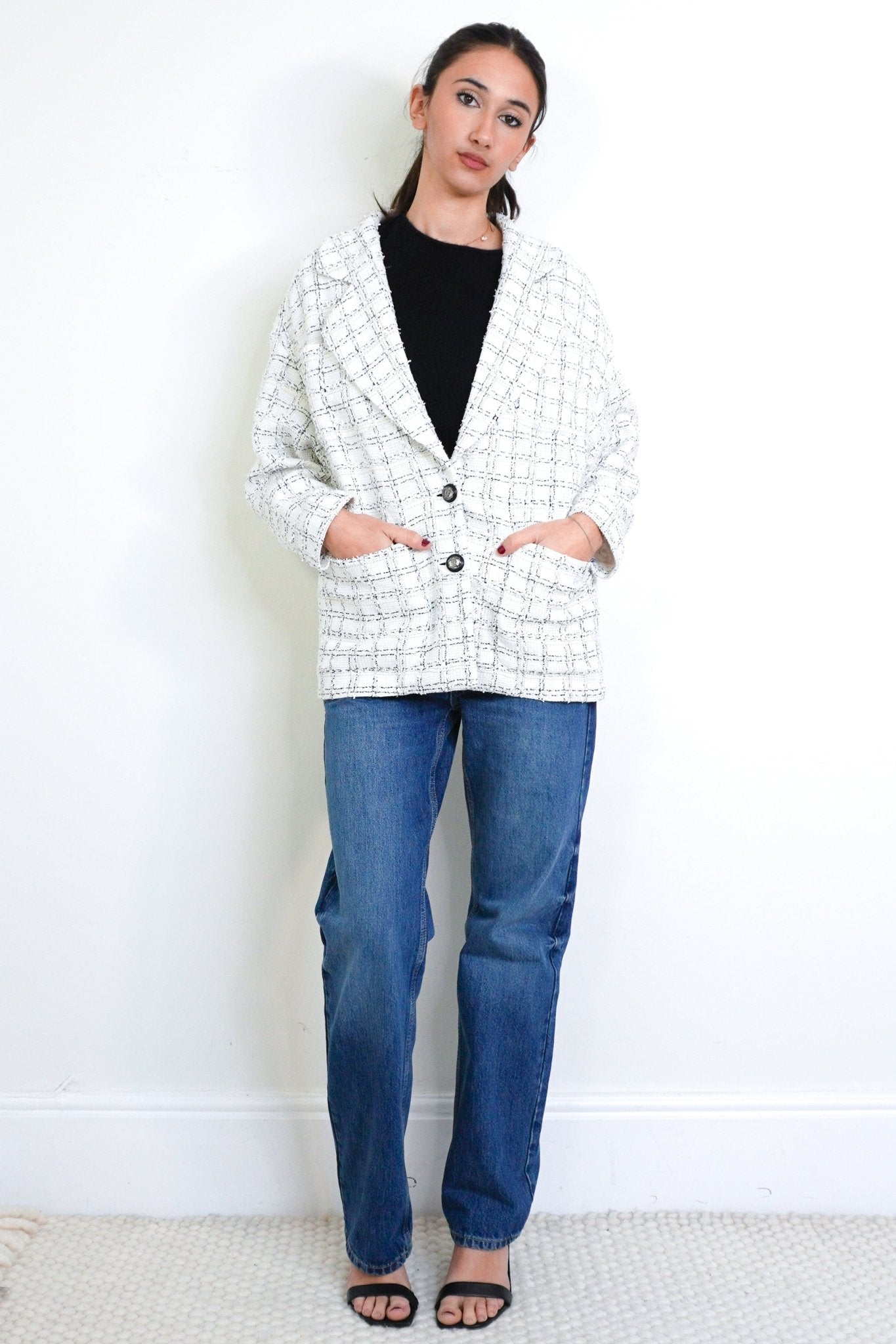 Chanel 20B OVERSIZED LUREX TWEED Jacket 2020 Pre - Collection | Authentic Preloved - Reloved Again