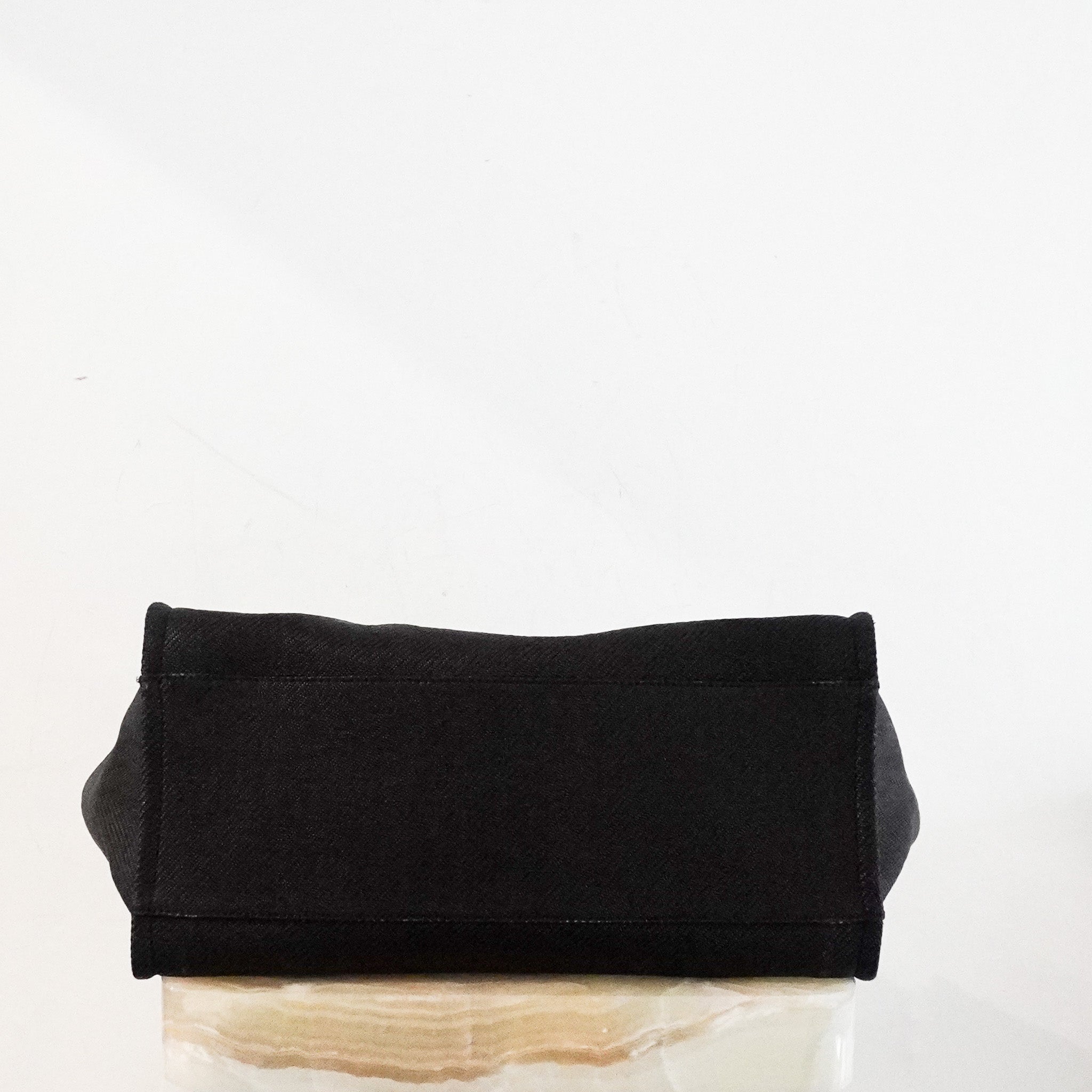 Chanel Black and White Canvas Deauville Tote Bag RRP £3800 | Authentic Preloved - Reloved Again