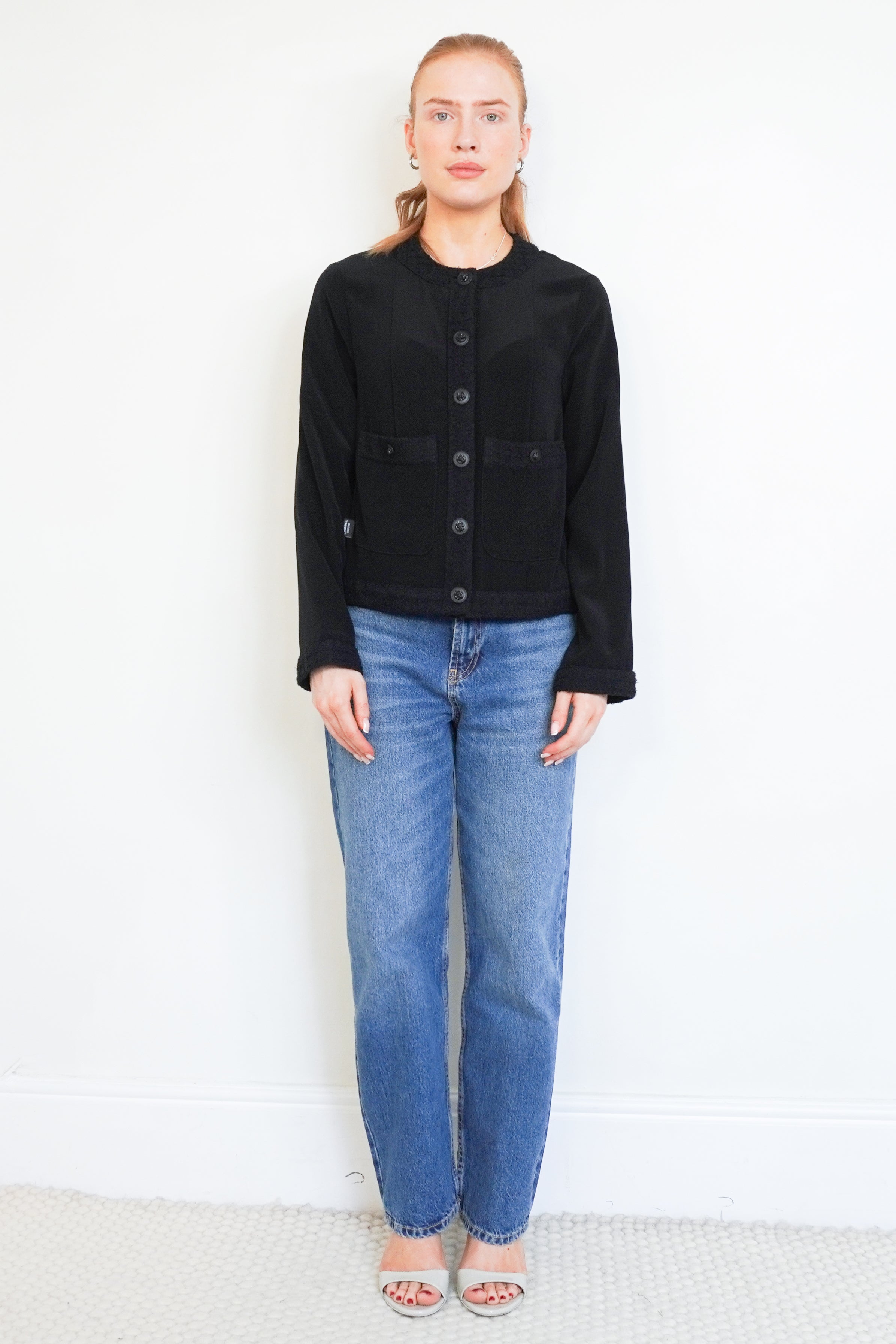 Chanel Black Button up Top | Authentic Preloved FINAL SALE