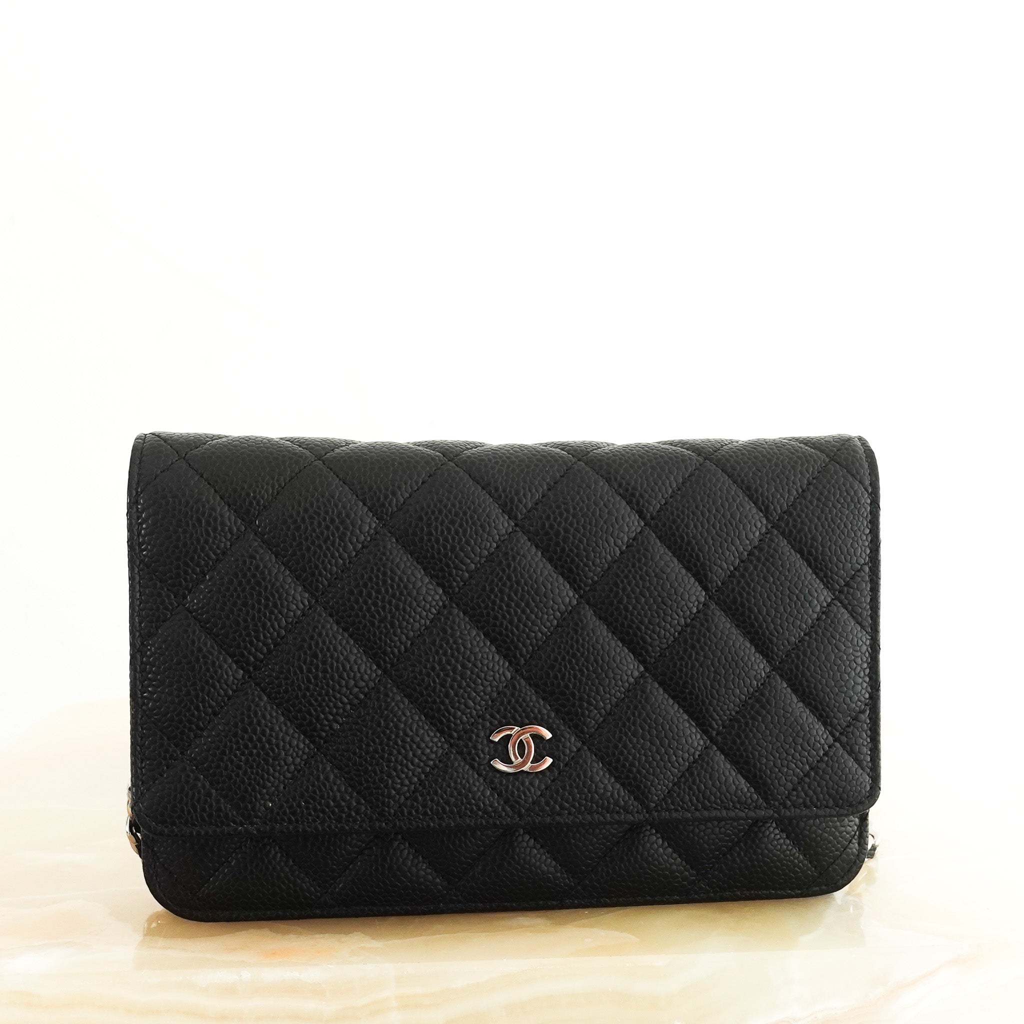 Chanel Caviar Leather WOC Wallet On Chain RRP £2900 | Authentic Preloved - Reloved Again