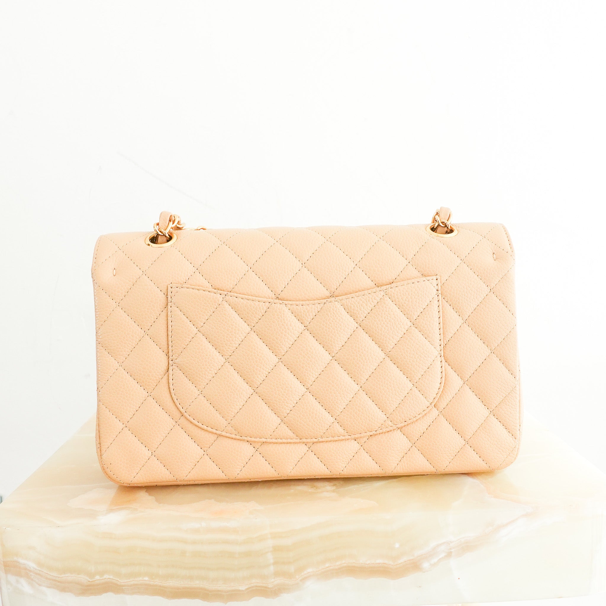 Chanel Caviar Medium Double Flap Beige Bag RRP £10500 | Authentic Preloved - Reloved Again