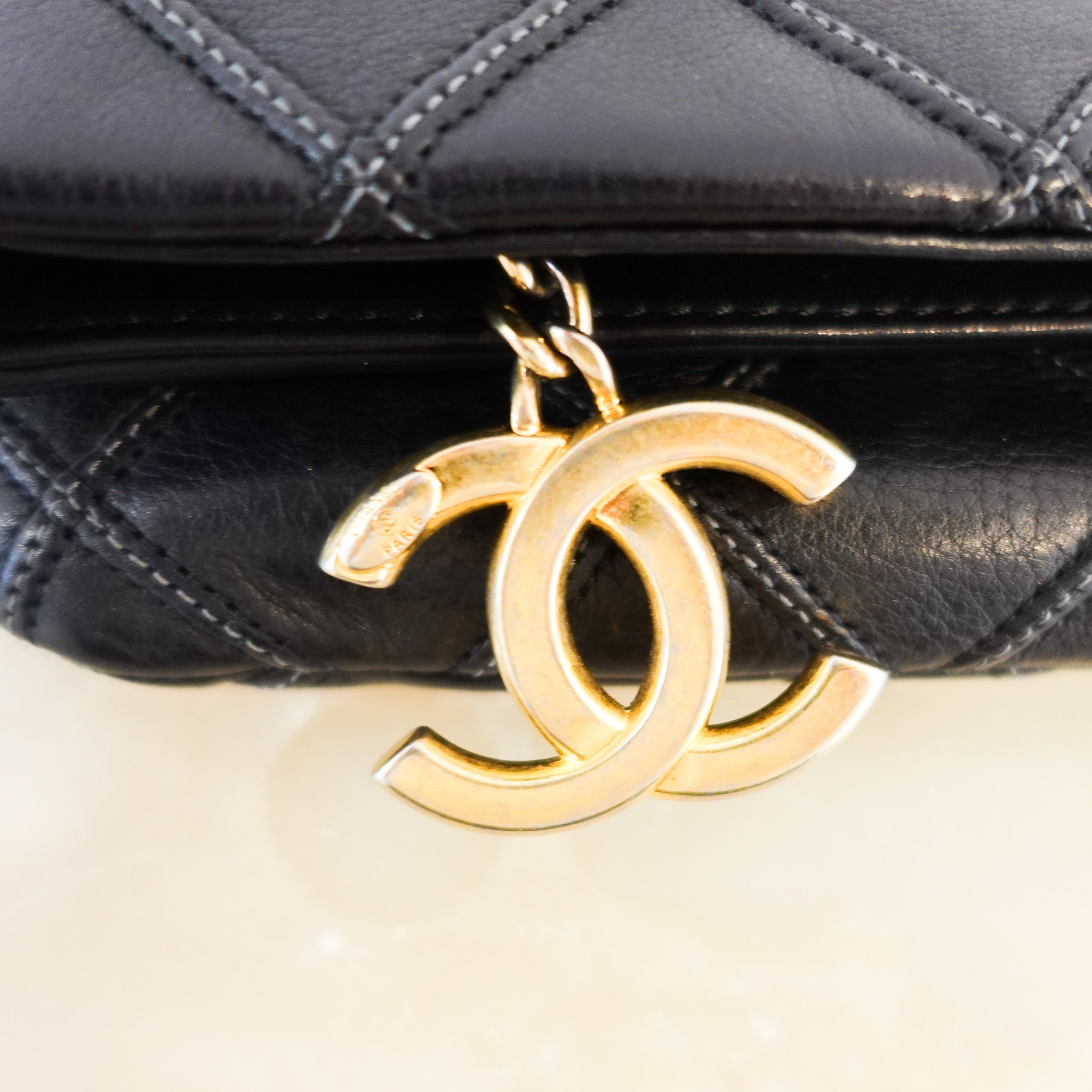 Chanel Classic CC Quilted Oversized Clutch | Authentic Preloved - Reloved Again