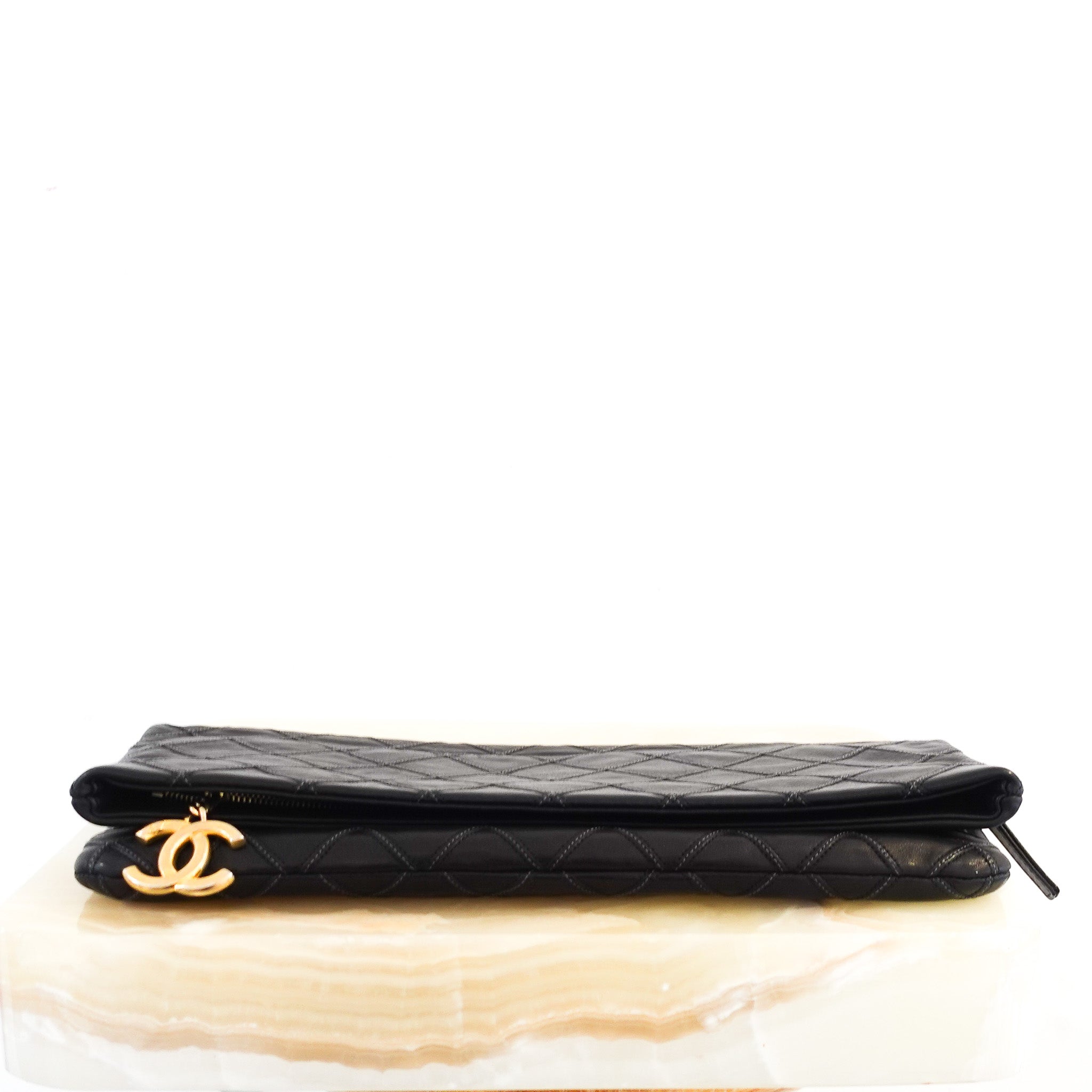 Chanel Classic CC Quilted Oversized Clutch | Authentic Preloved - Reloved Again