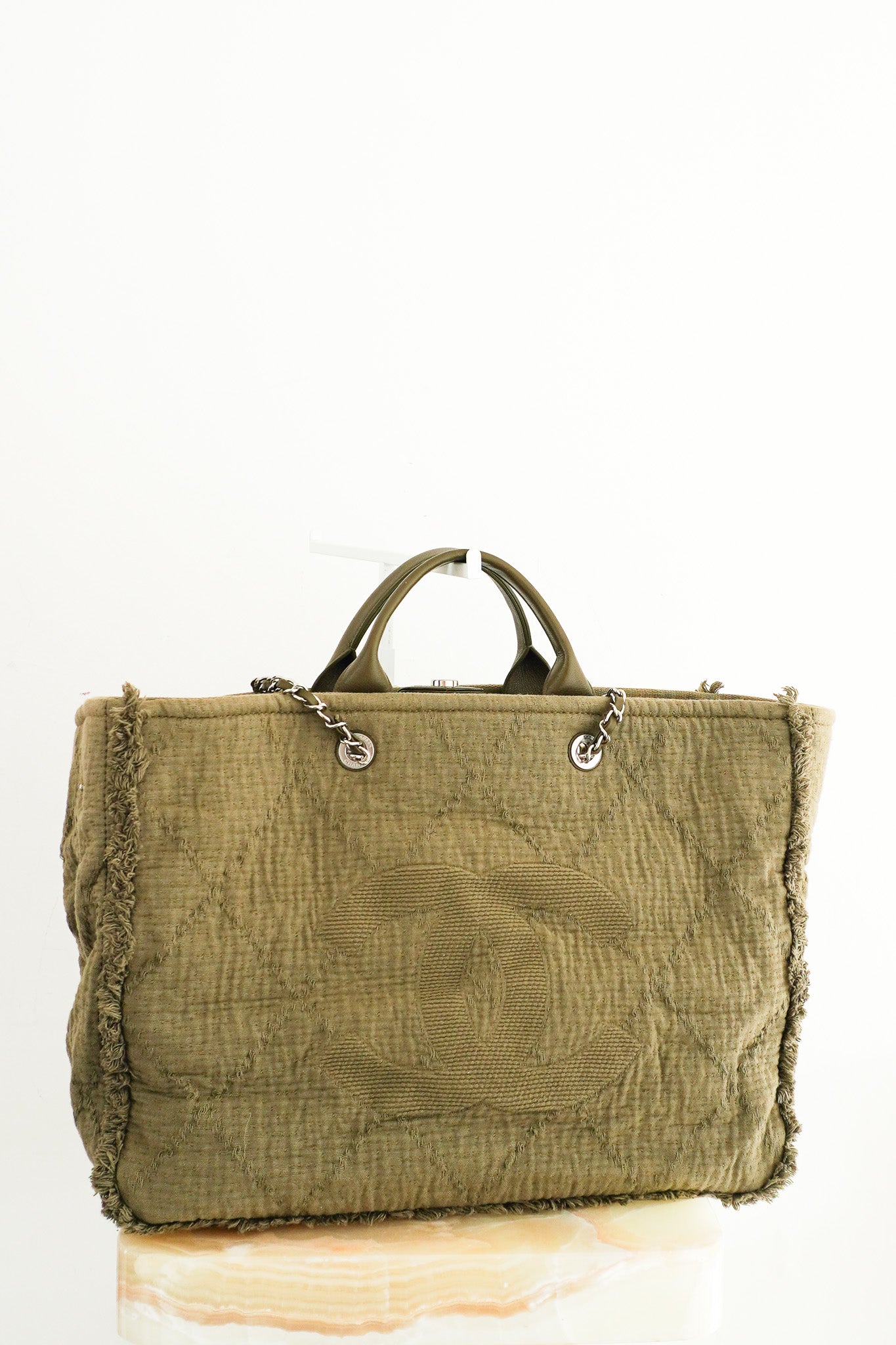 chanel-deauville-tote-on-khaki-front-picture-chelsea-london