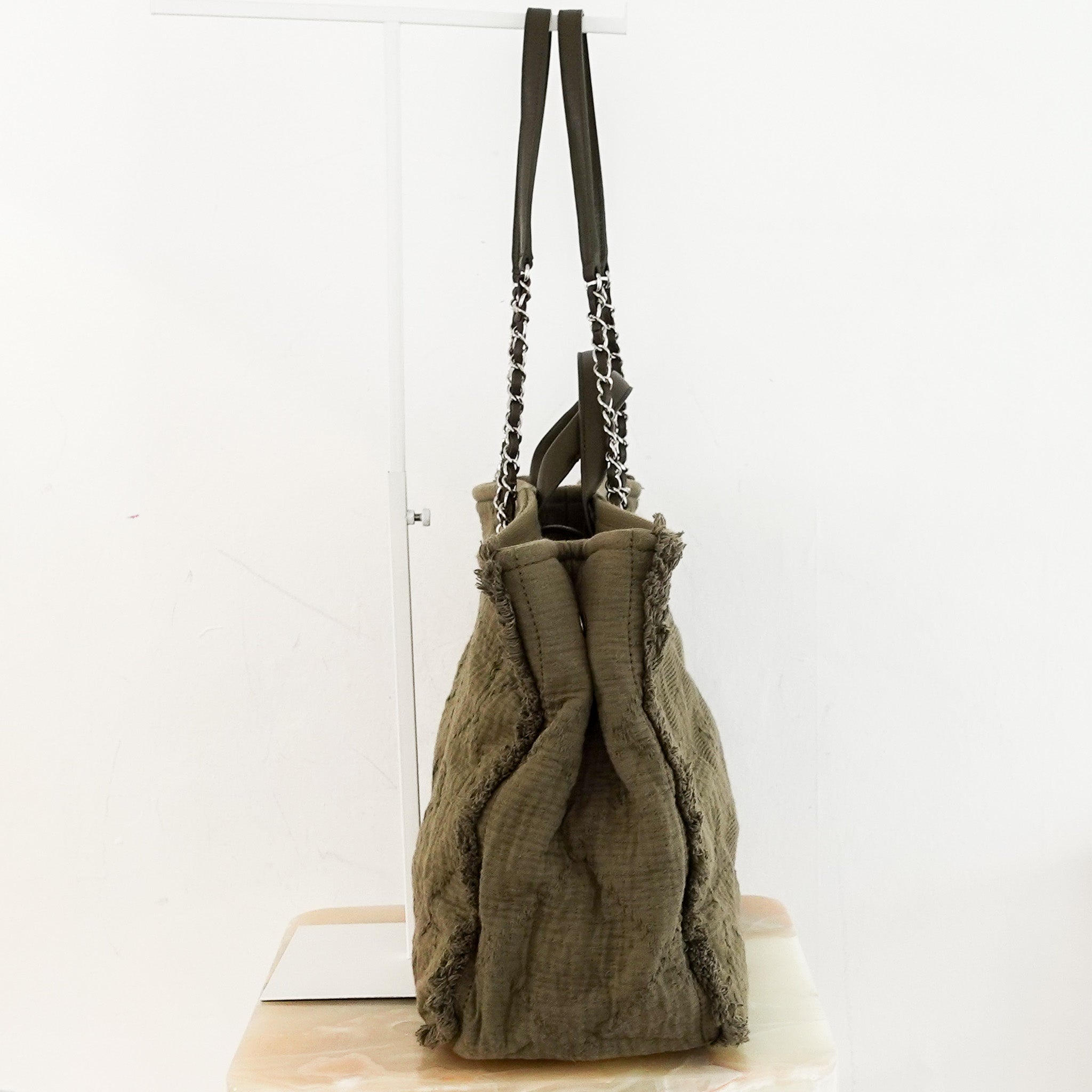 chanel-deauville-tote-on-khaki-side-picture-2
