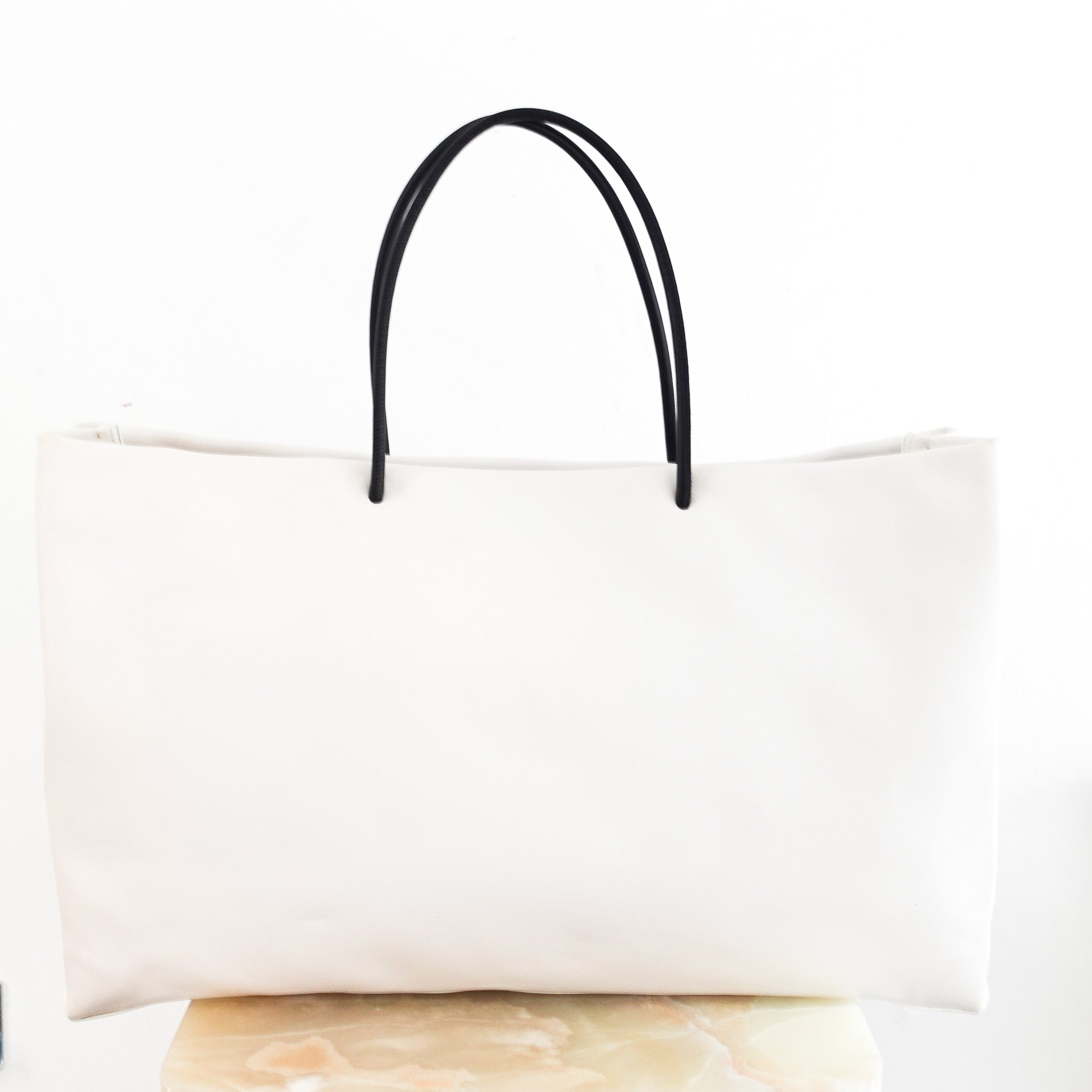 Chanel Essential 31 Rue Cambon White Tote Bag | Authentic Preloved - Reloved Again