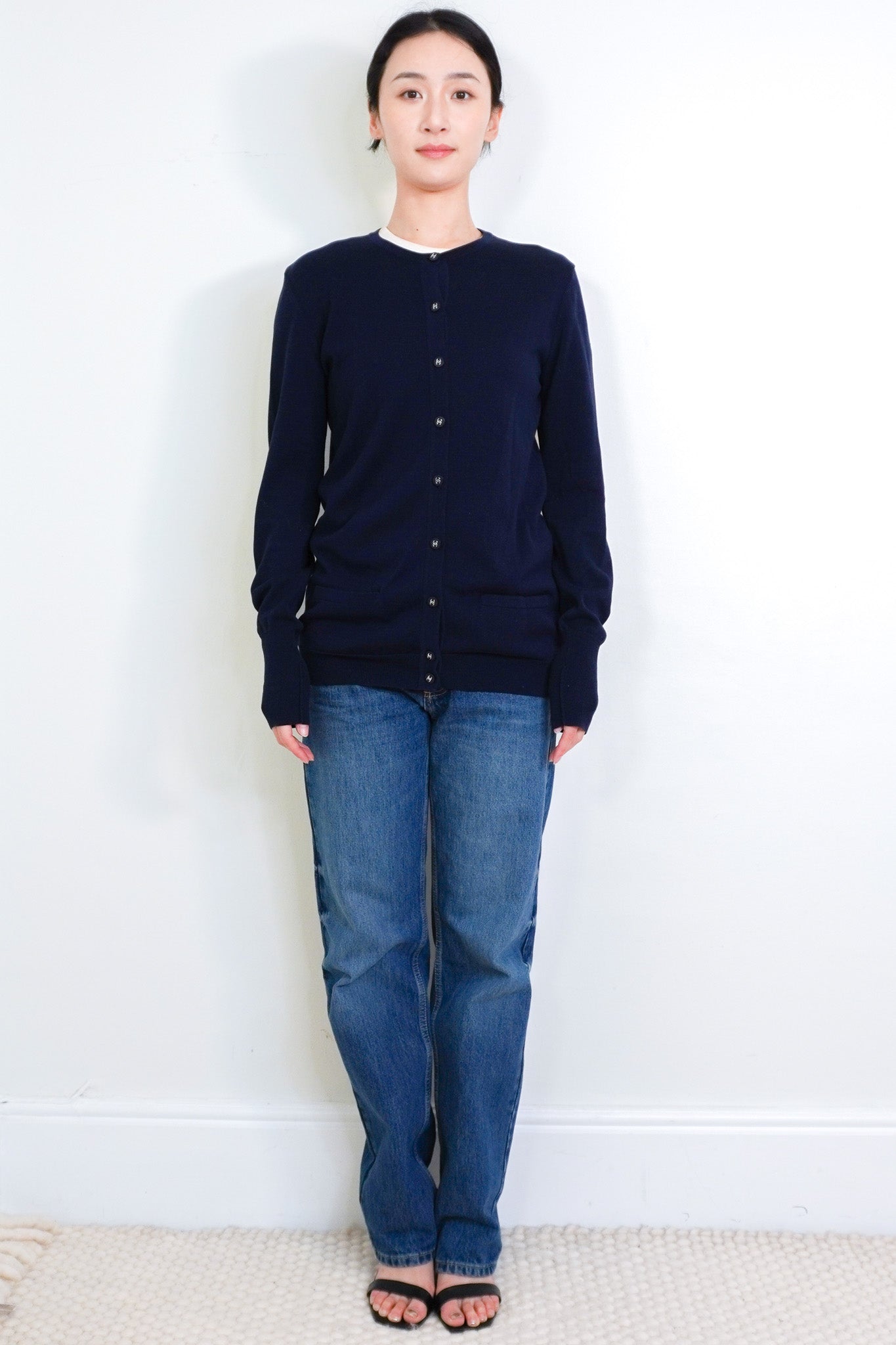 Chanel Navy Cardigan £3910 | Authentic Preloved - Reloved Again