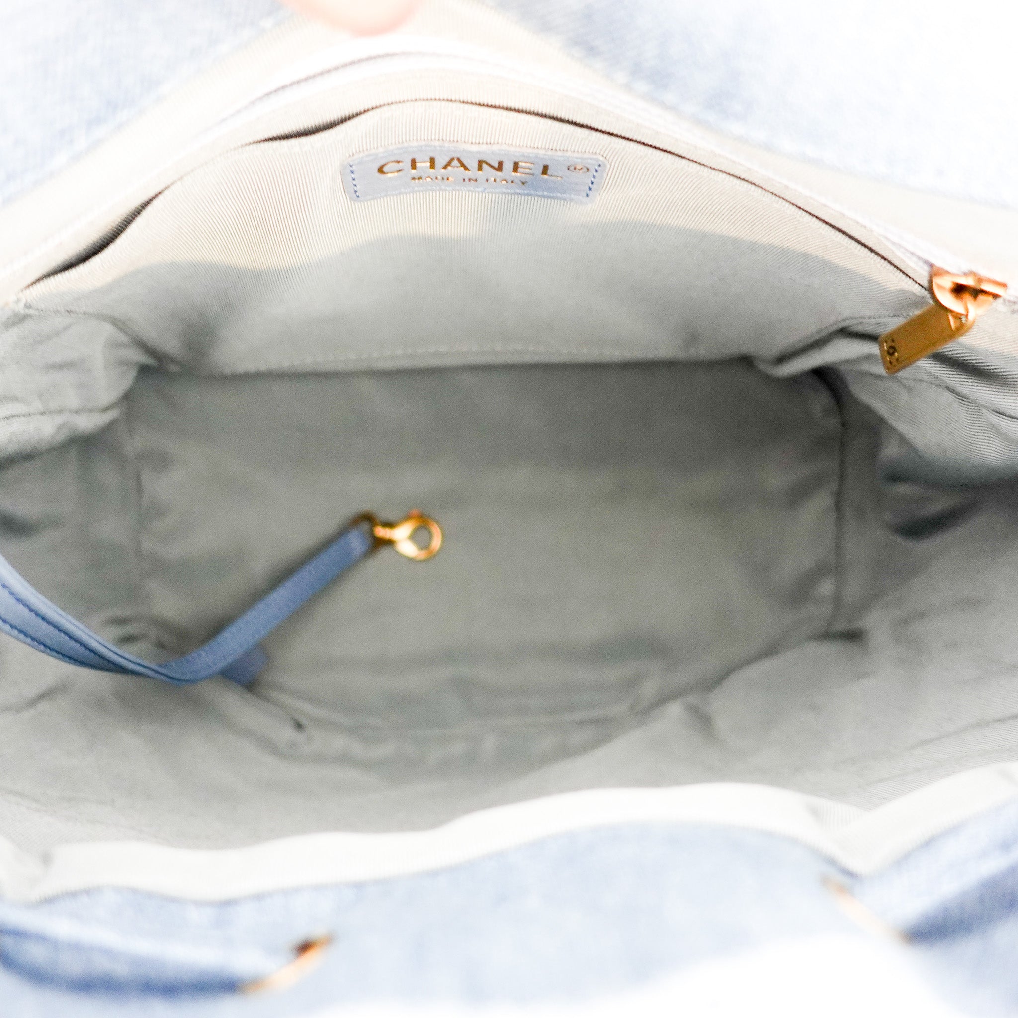 Chanel Washed Denim Quilted Large Urban Spirit Backpack | Authentic Preloved - Reloved Again