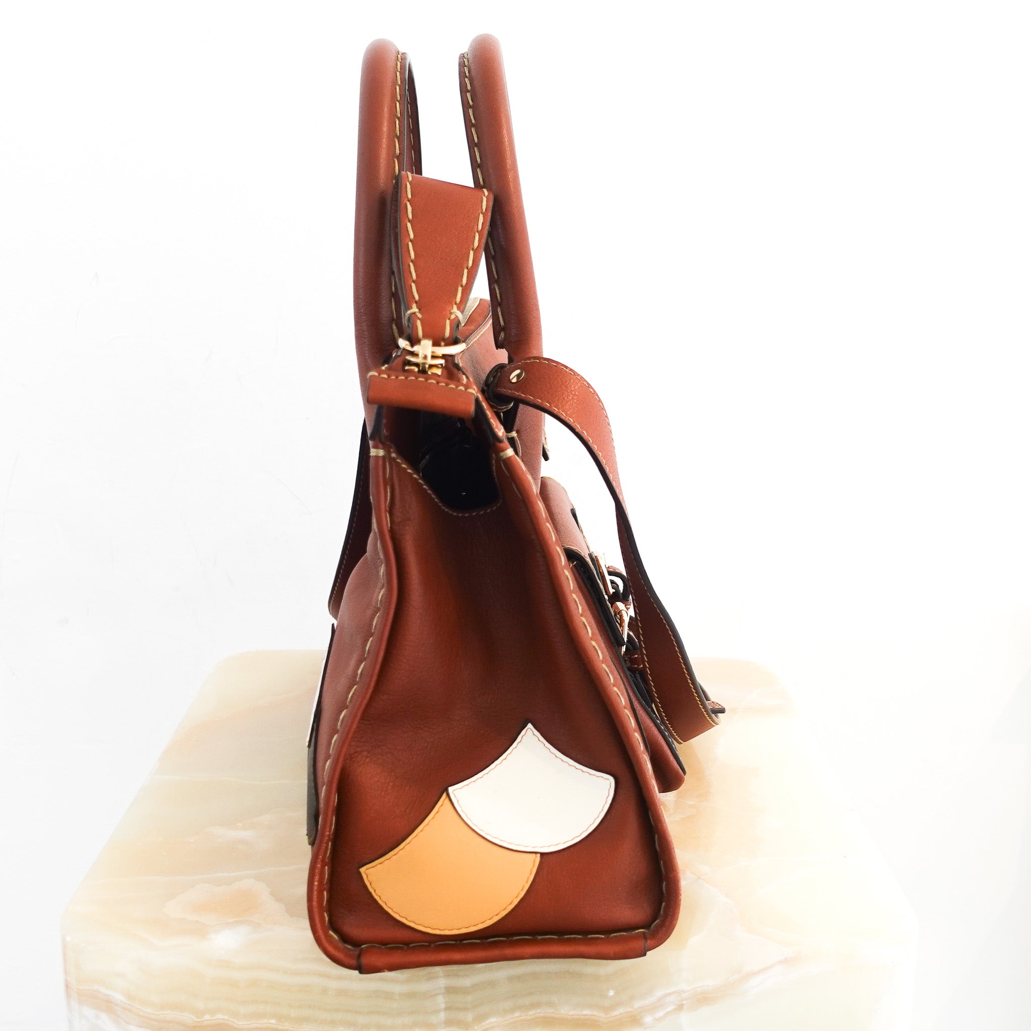 chloe-edith-medium-patchwork-bag-in-brown-side-picture-chelsea-london
