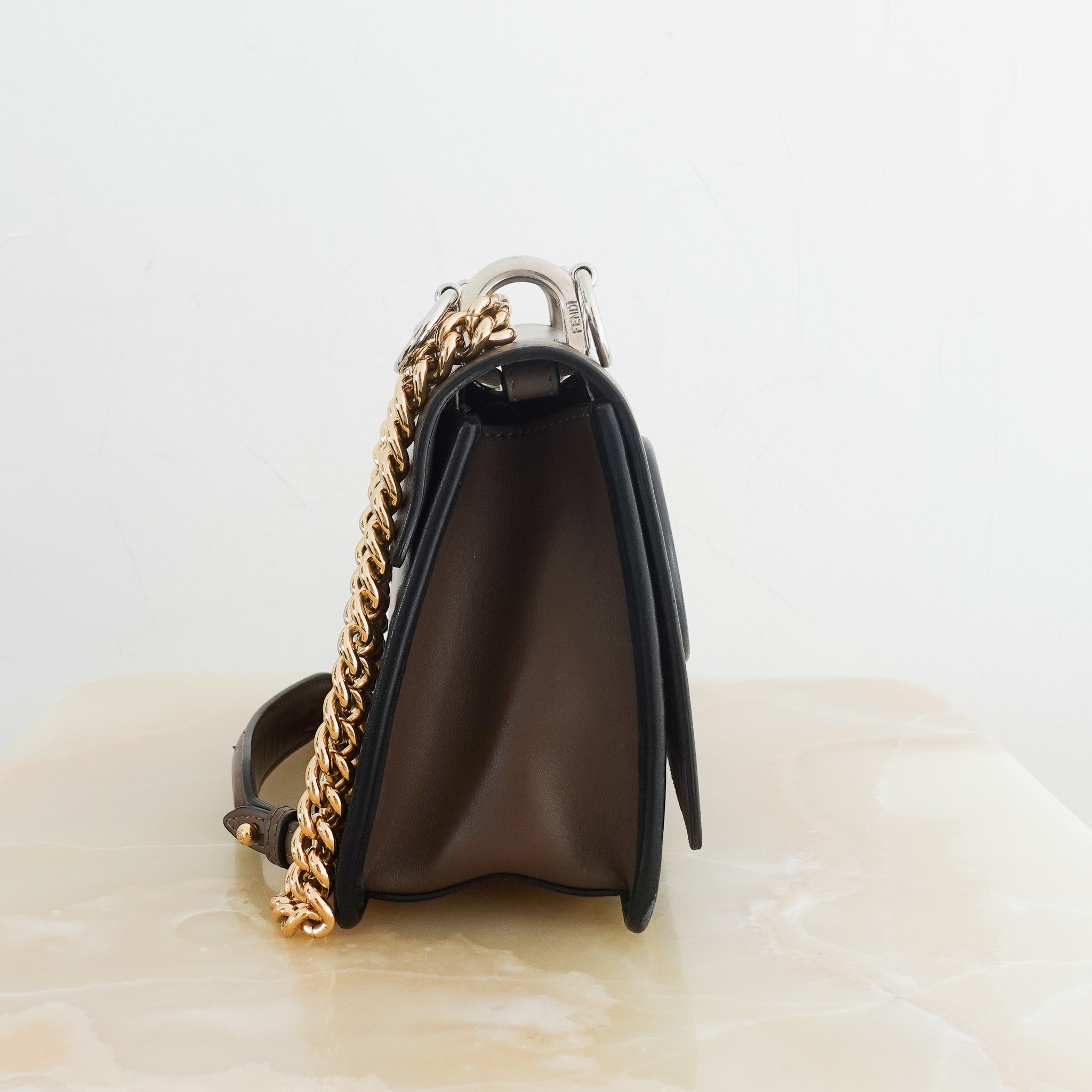 Fendi Kan I F Shoulder brown Bag RRP £1890 | Authentic Preloved - Reloved Again