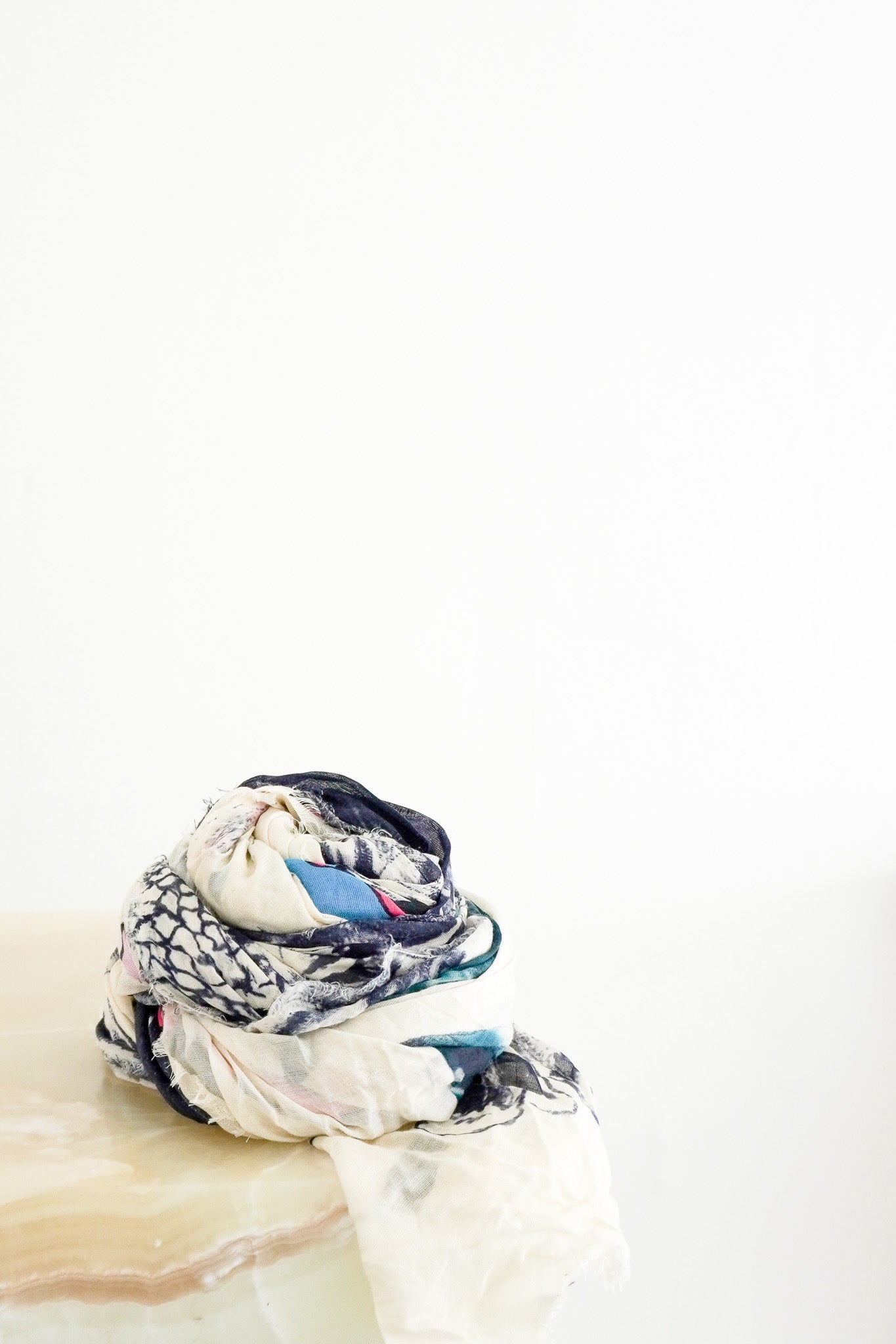 front pic Stella McCartney Printed Modal Blend Scarf Shawl chelsea london
