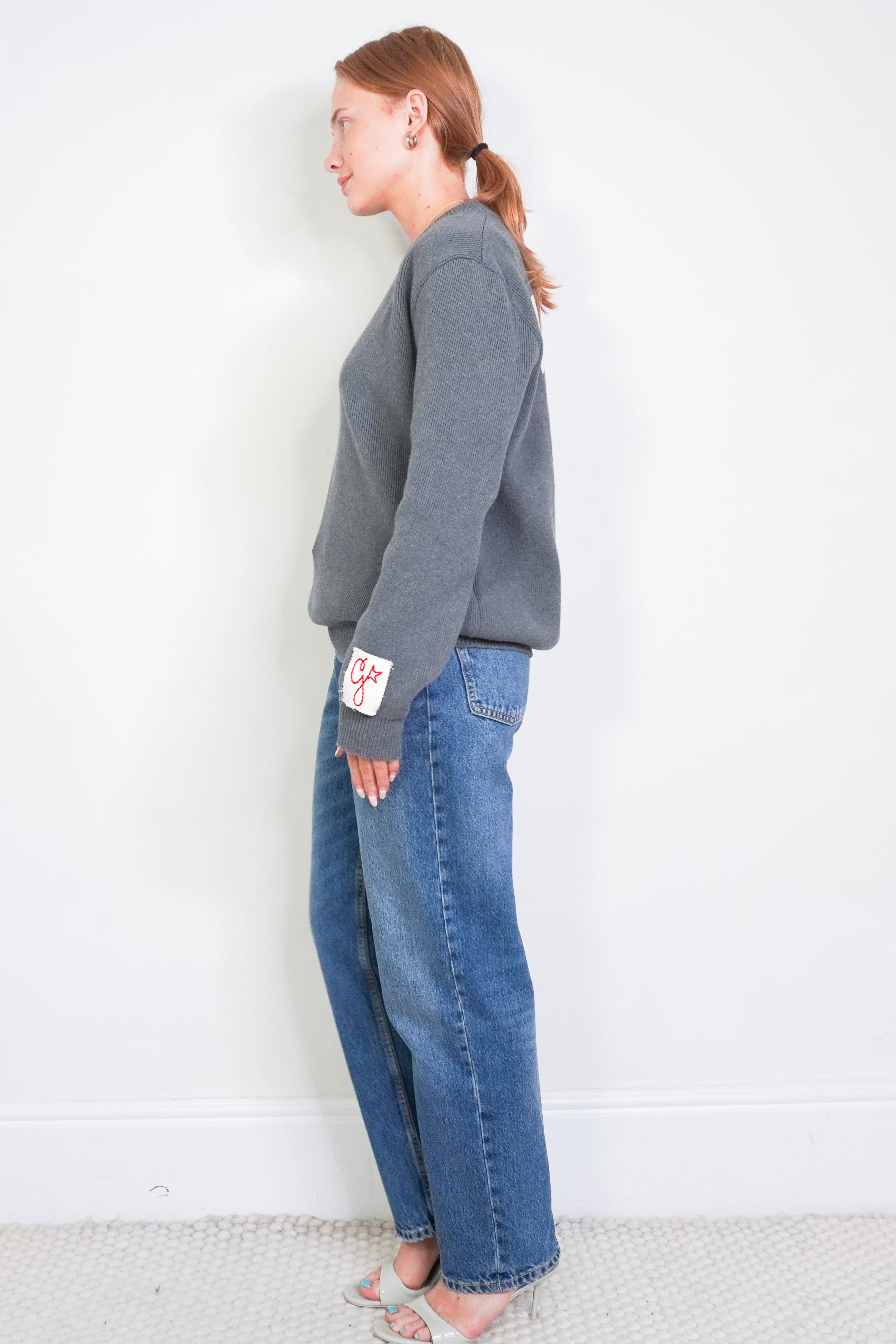 Golden Goose Round Neck Sweater Grey (RRP £495) | Authentic Preloved