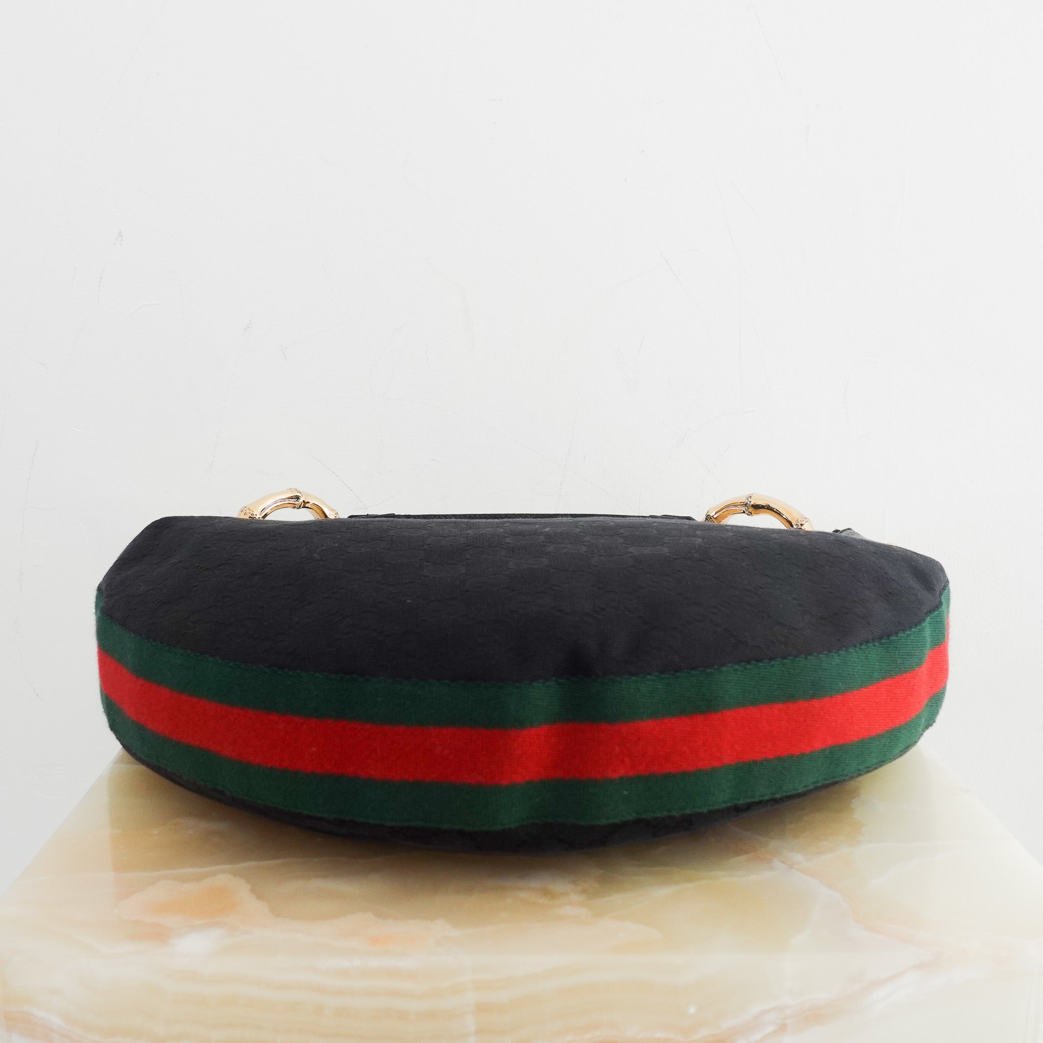 Gucci Canvas Bamboo - like rings Hobo Shoulder Bag RRP £800 | Authentic Preloved - Reloved Again