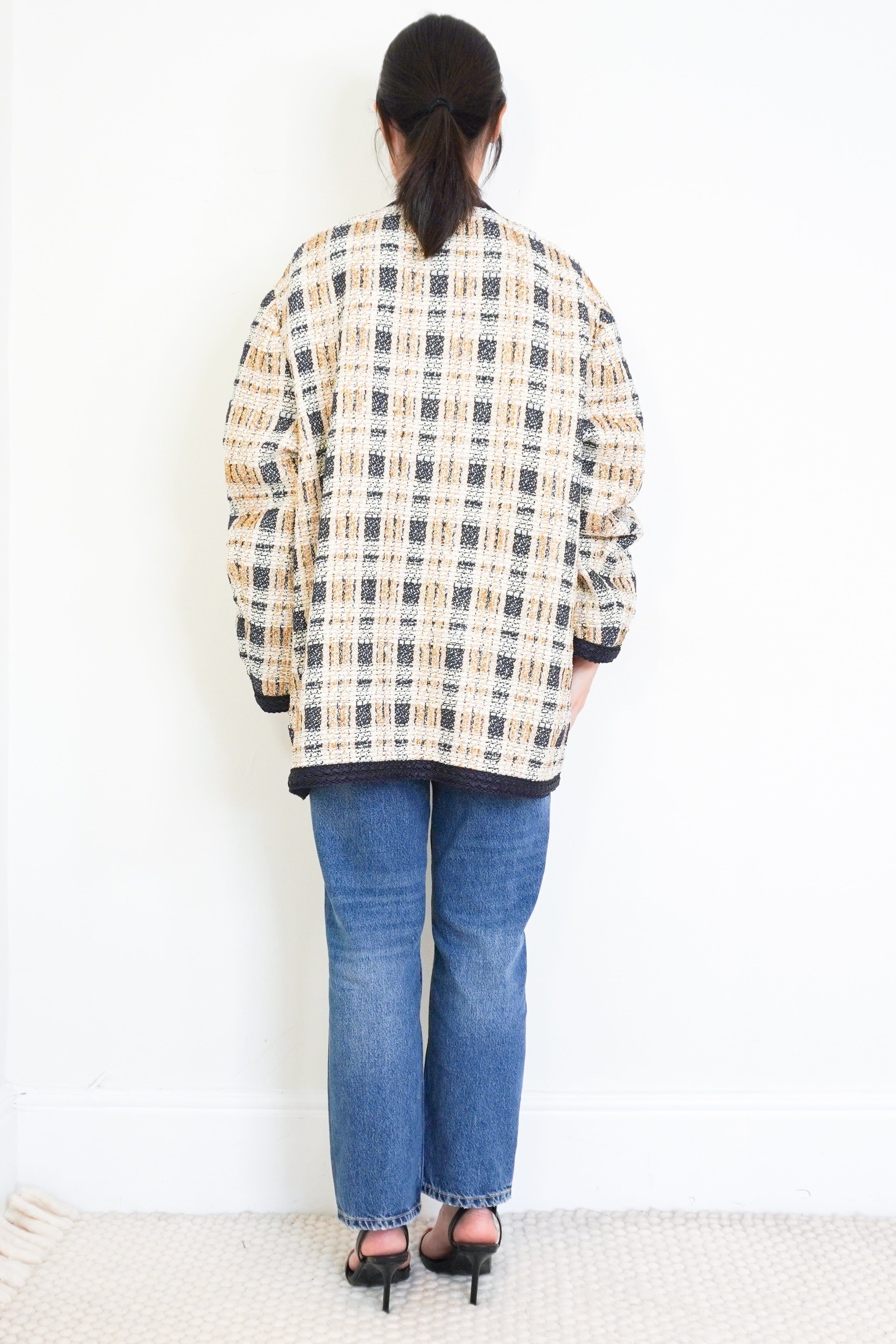 gucci-gold-and-navy-boucle-blazer-authentic-preloved-back-picture-Chelsea-london