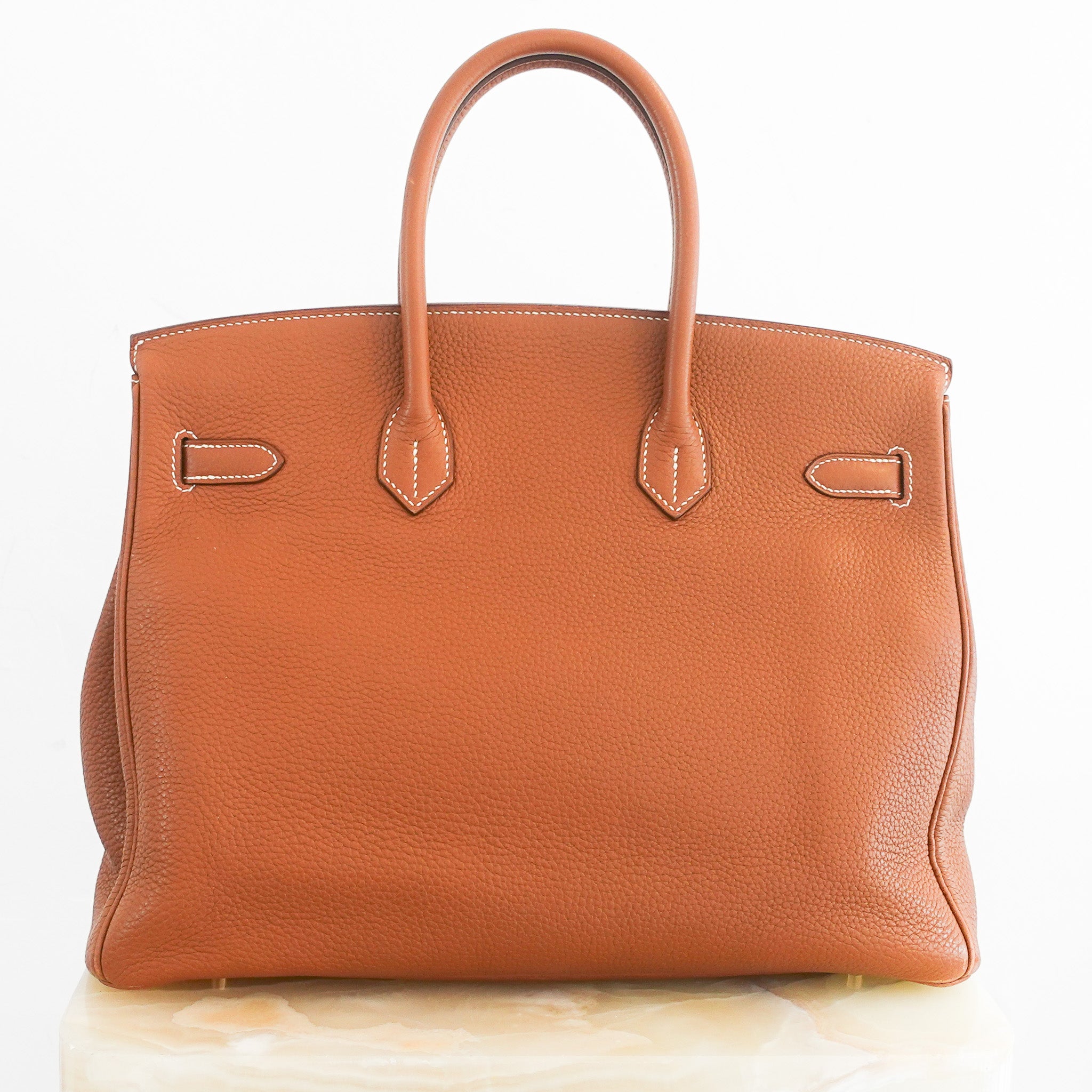 Hermès Birkin 35 Taurillon Clemence Gold | Authentic Preloved - Reloved Again