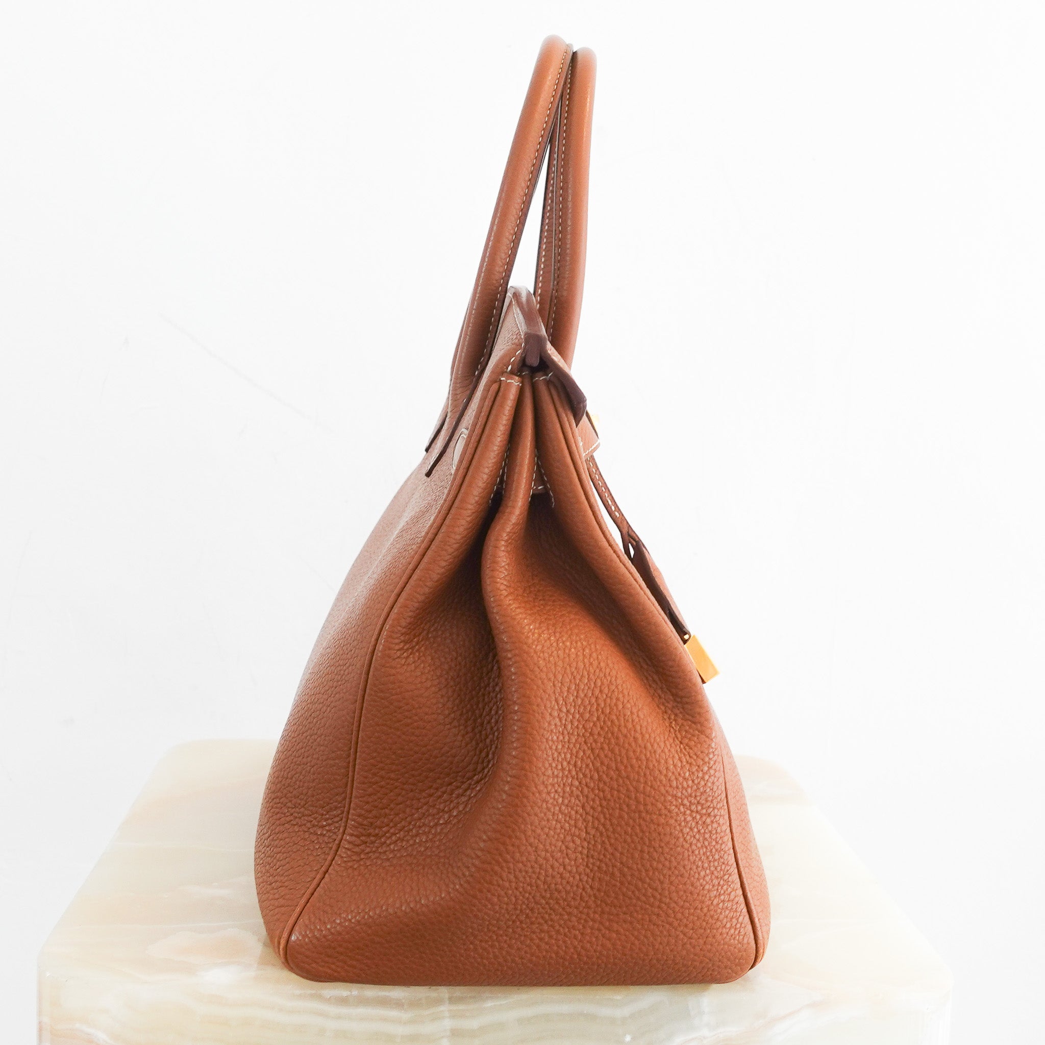 Hermès Birkin 35 Taurillon Clemence Gold | Authentic Preloved - Reloved Again