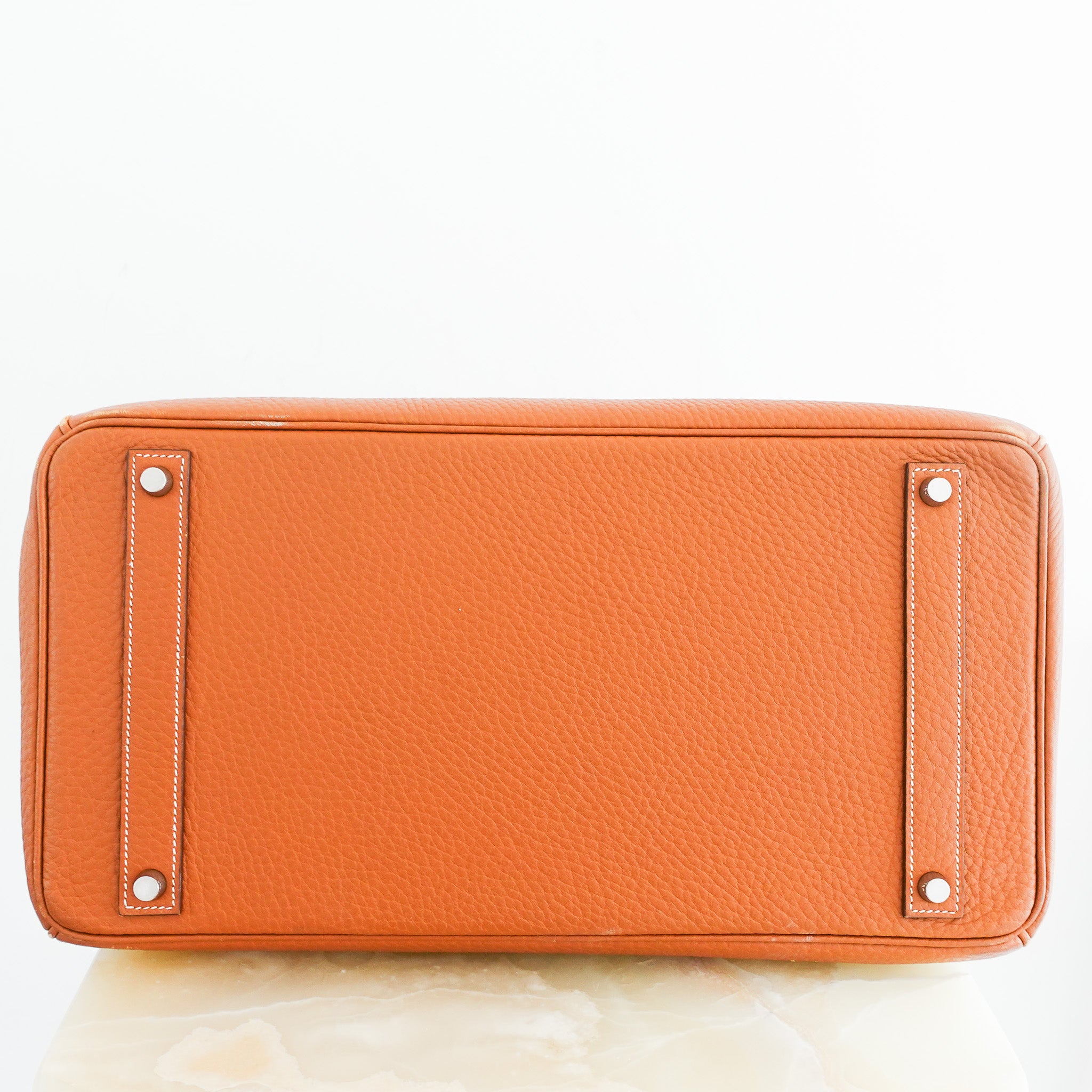 Hermès Birkin 40 Retourne Gold Togo Palladium | Authentic Preloved - Reloved Again