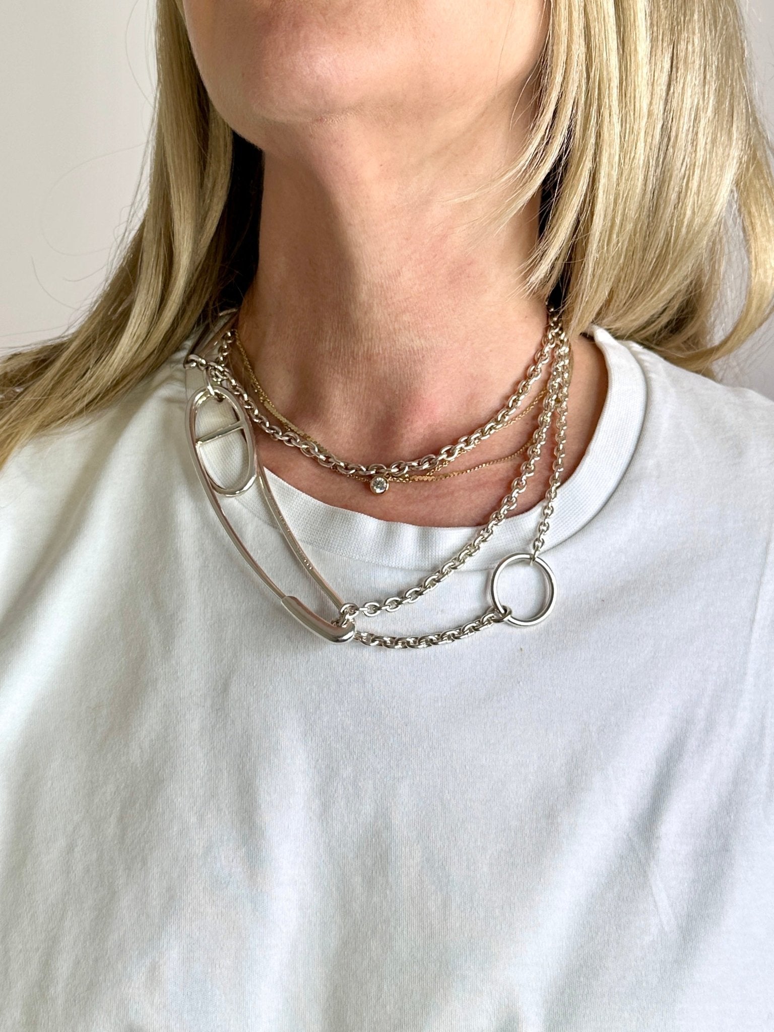 Hermes Chaine d'Ancre Punk Long Necklace | Authentic Preloved - Reloved Again