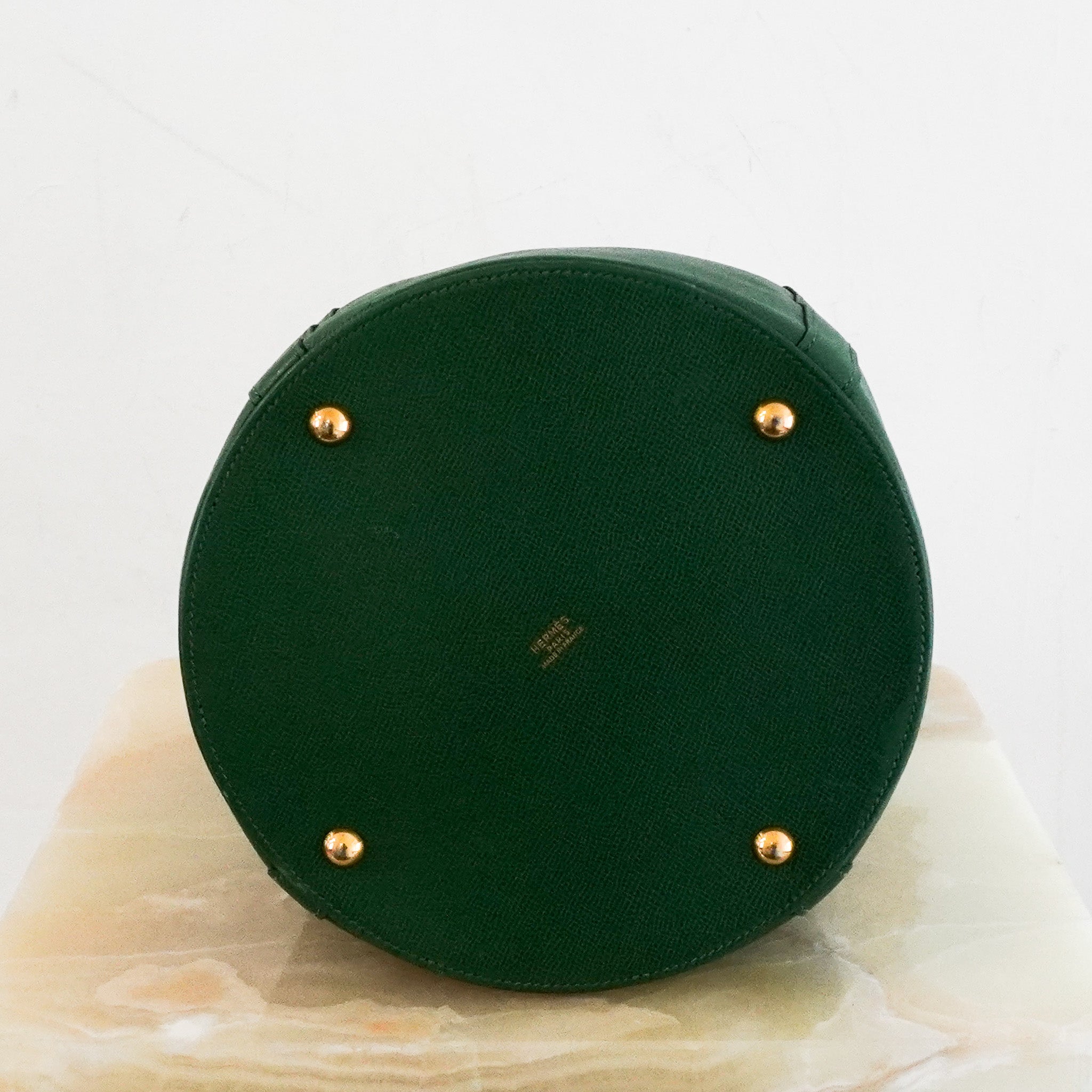 Hermès Vintage Farming Bag in Bambou Colour | Authentic Preloved - Reloved Again