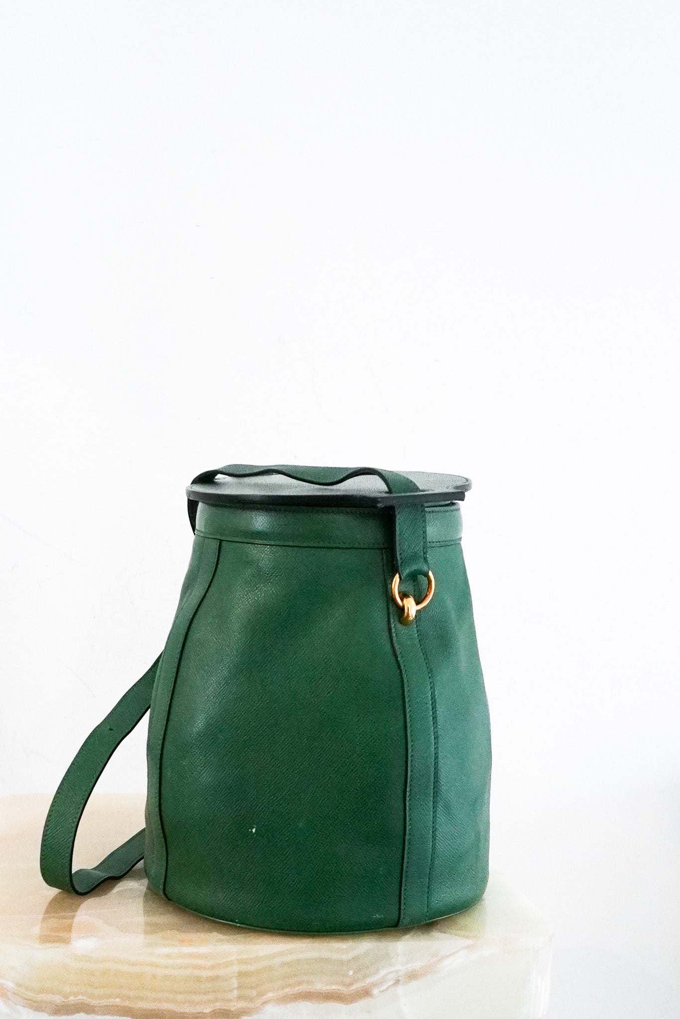 Hermès Vintage Farming Bag in Bambou Colour | Authentic Preloved - Reloved Again