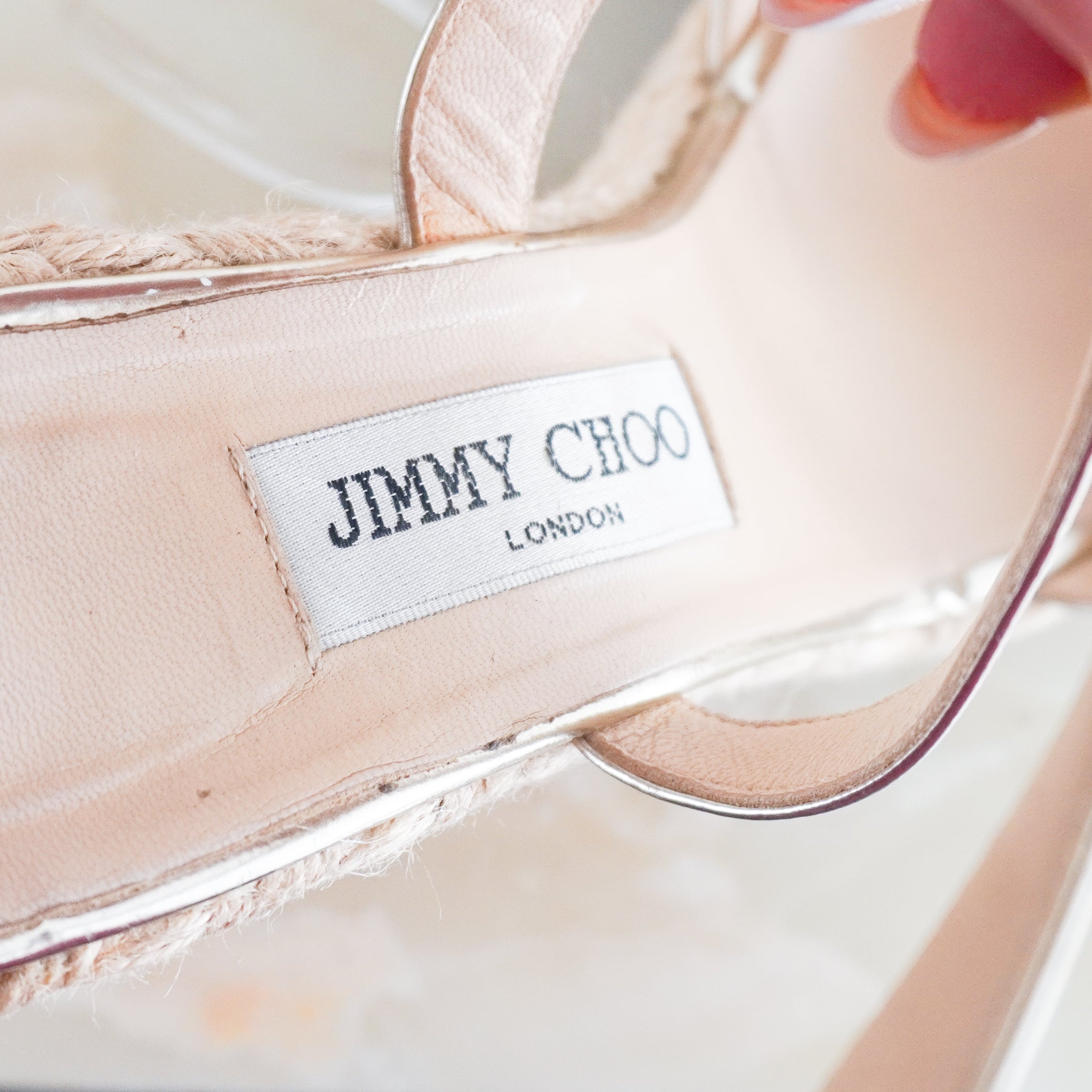 jimmy-choo-gold-wedges-authentic-preloved-logo-picture-chelsea-london
