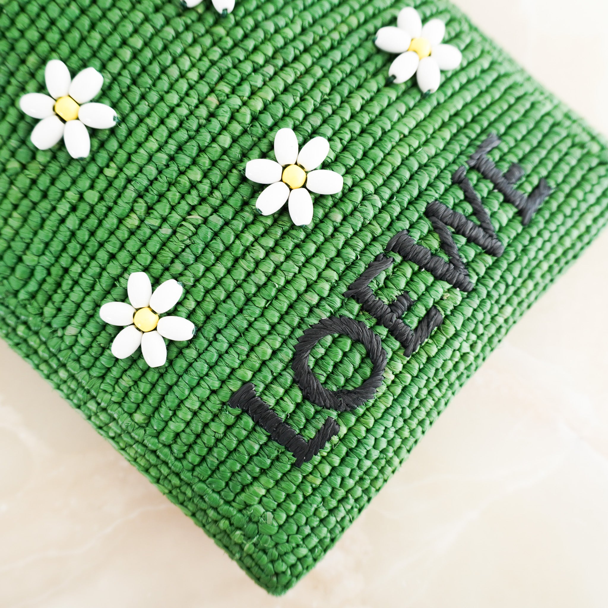 Loewe x Paula Ibiza Drawstring Pocket Bag in Green RRP £750 | Authentic Preloved - Reloved Again