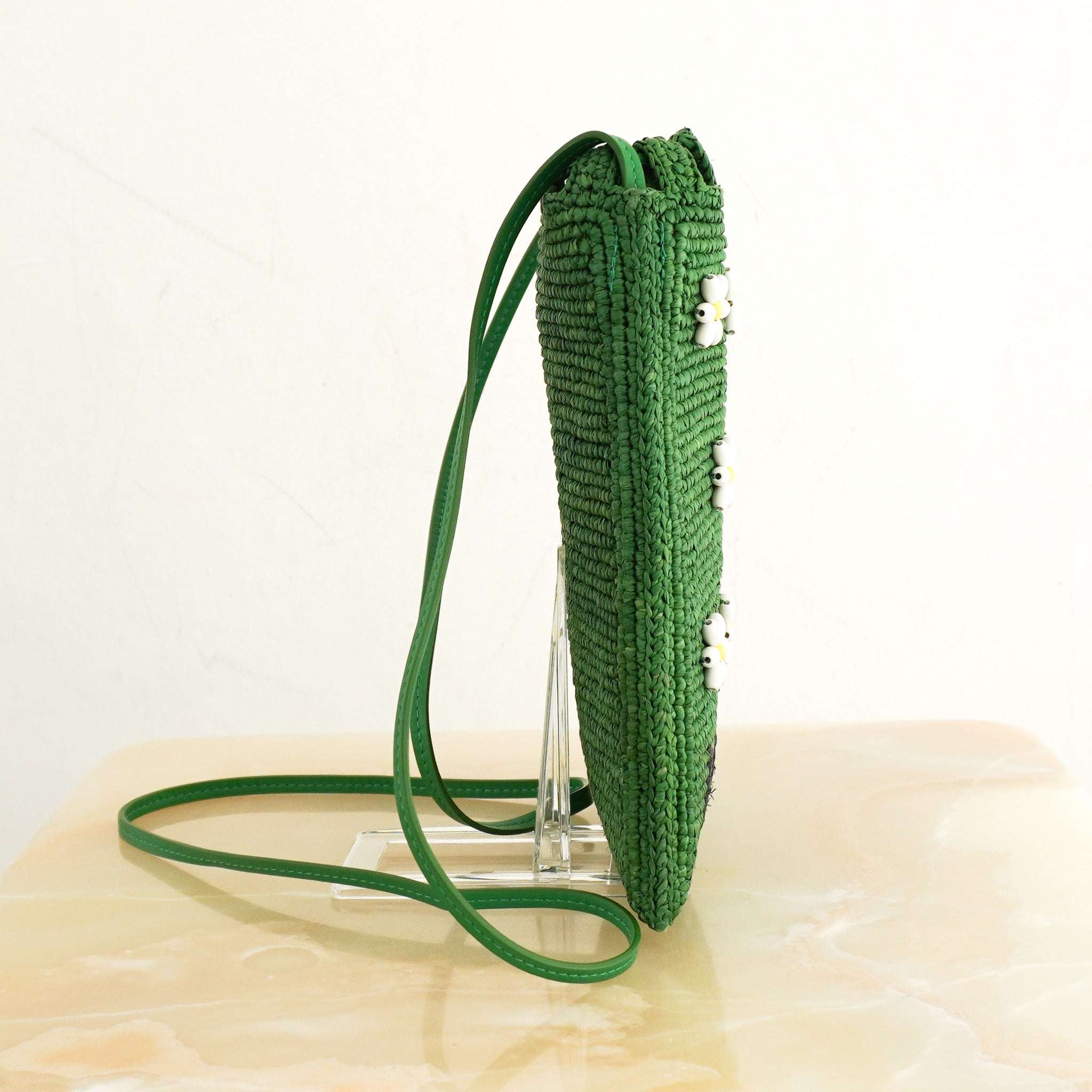 Loewe x Paula Ibiza Drawstring Pocket Bag in Green RRP £750 | Authentic Preloved - Reloved Again