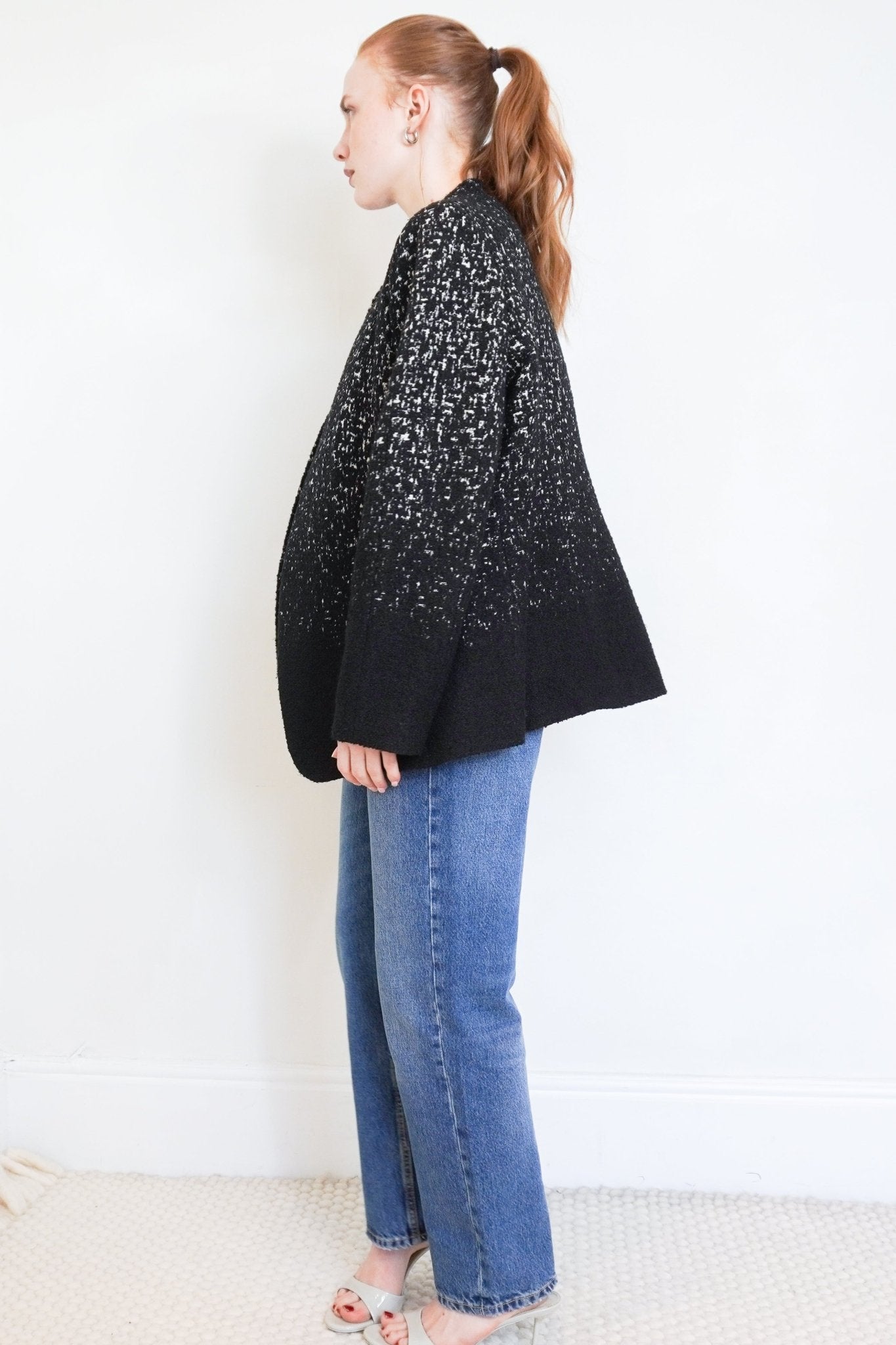 Marina Rinaldi Black Boucle Blazer RRP £615 | Authentic Preloved - Reloved Again