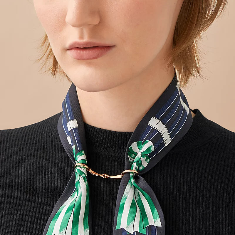 CURRENT SEASON Hermes Mini Mors Twilly Ring in Plaqué Or Rose RRP £155 | Authentic Preloved FINAL SALE