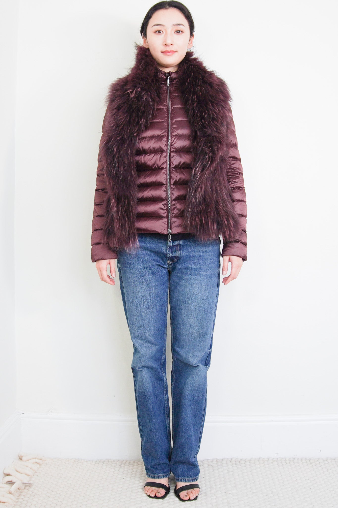 moncler-burgundy-doren-fur-puffer-jacket-front-picture-chelse-alondon