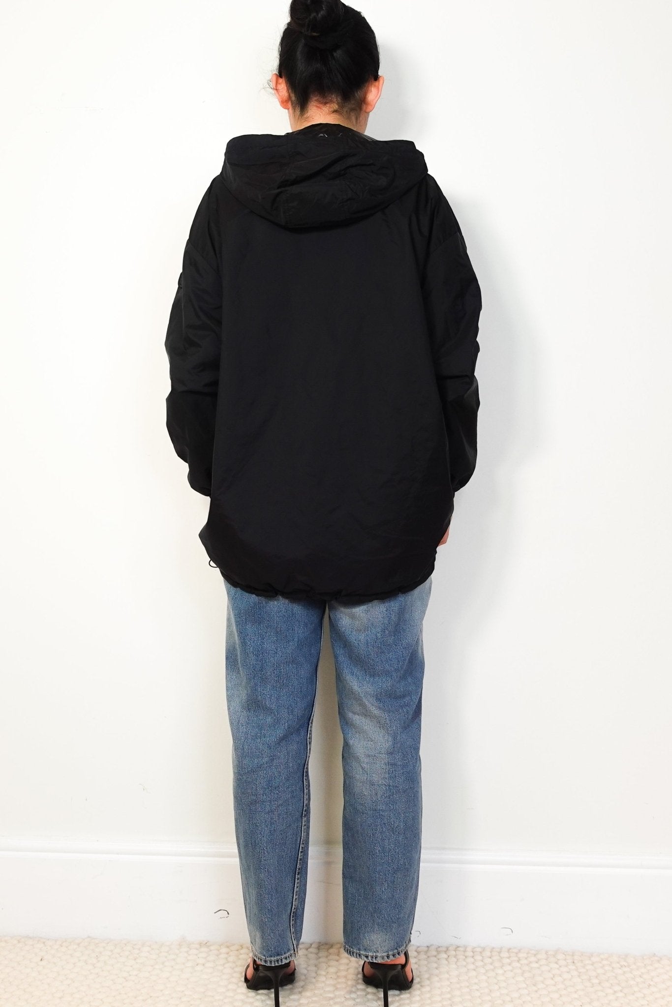 NEW MONCLER Black hooded Raincoat RRP £970 | Authentic Preloved - Reloved Again