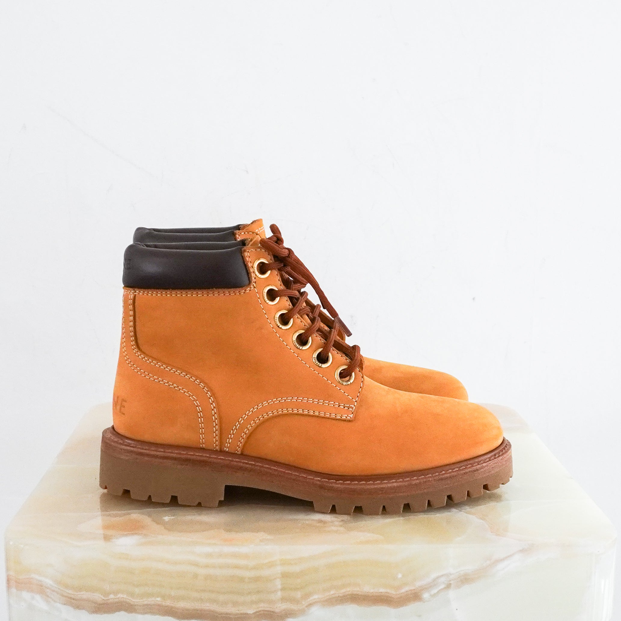 NEW CURRENT SEASON Celine Kurt Laced Up Ankle Boots RRP £675 | Authentic Preloved - Reloved Again