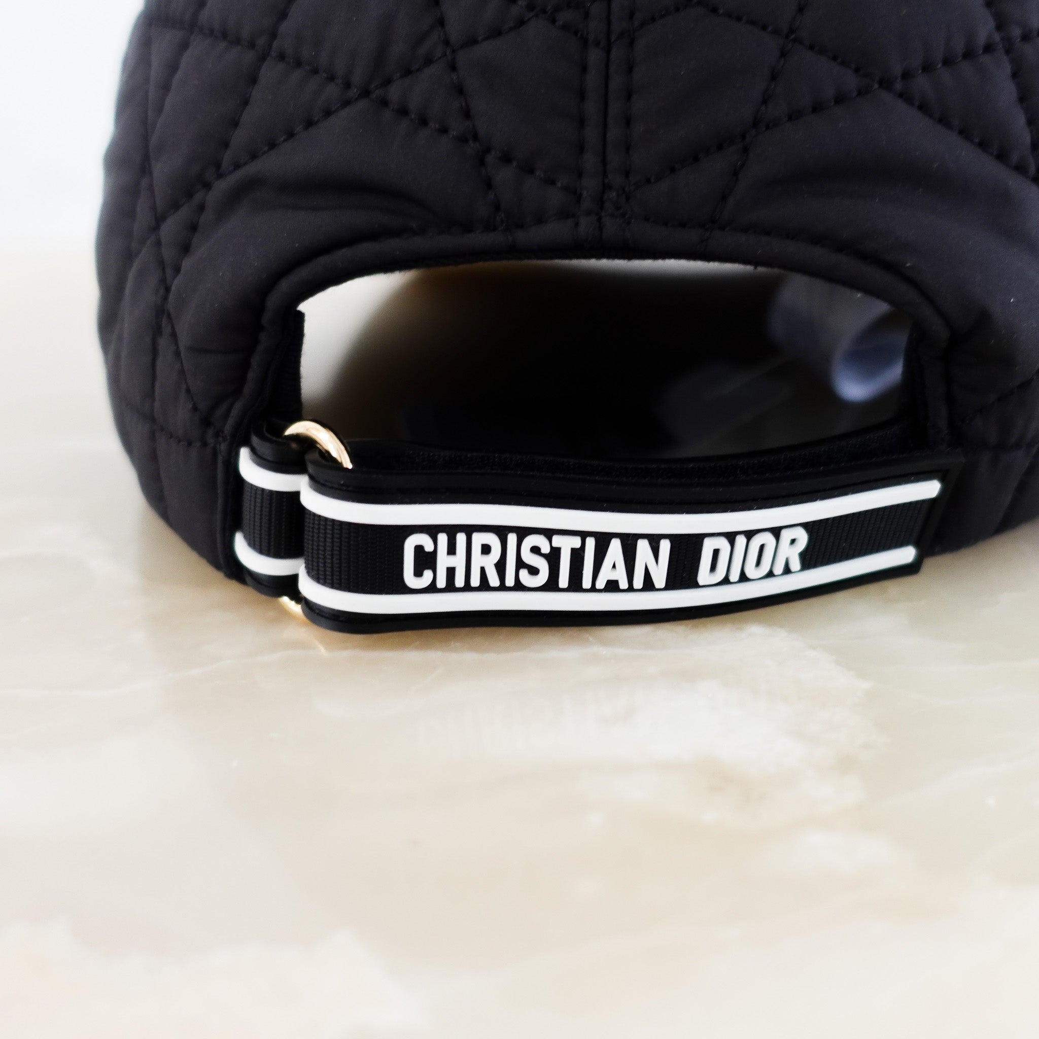 NEW Dior D Player Cannage Cap in Noir RRP £520 | Authentic Preloved FINAL SALE - Reloved Again