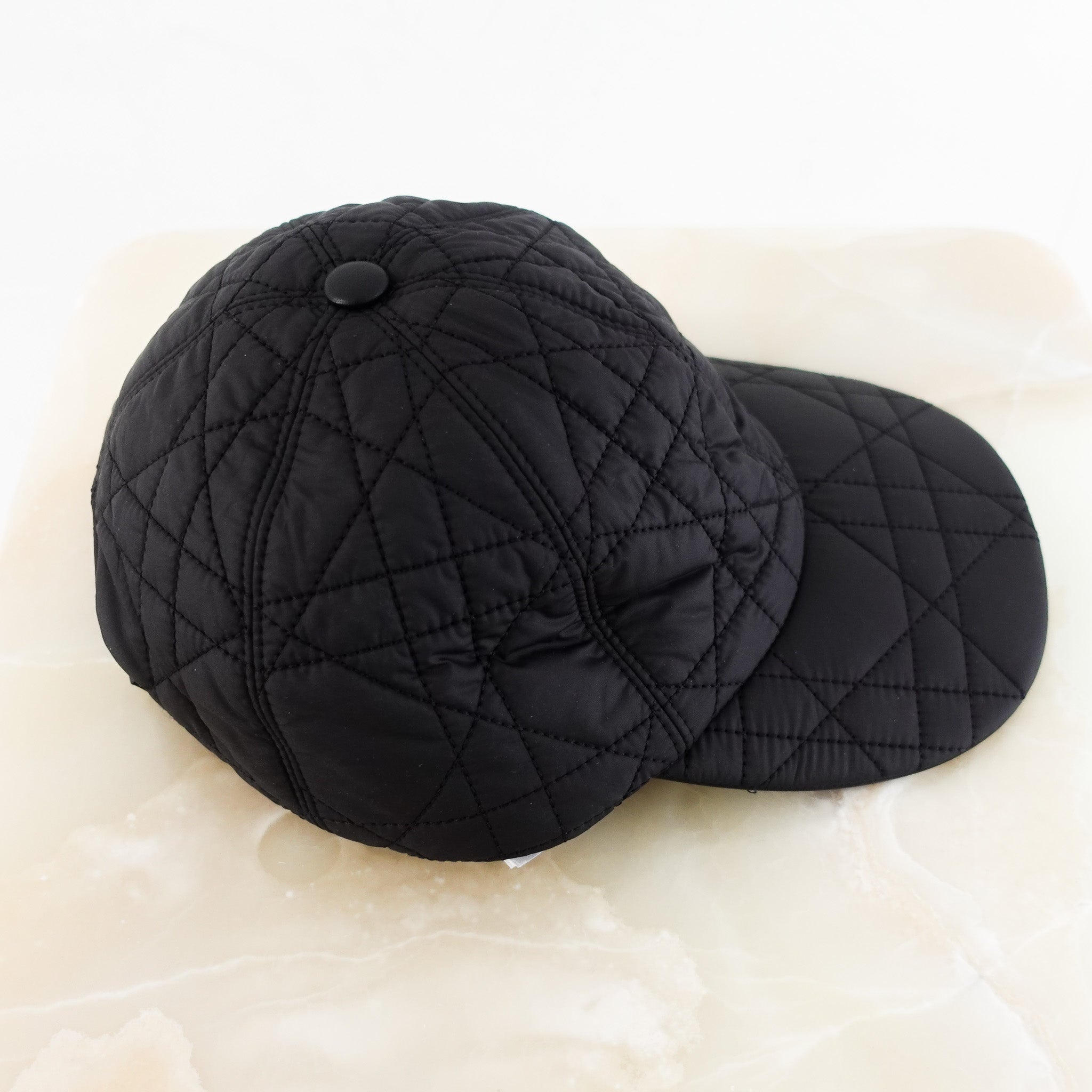 NEW Dior D Player Cannage Cap in Noir RRP £520 | Authentic Preloved FINAL SALE - Reloved Again