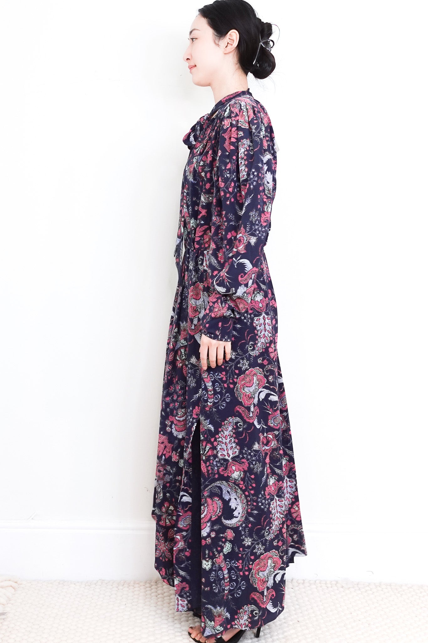NEW Isabel Marant Deep V - Neck Floral Maxi Dress RRP £990 | Authentic Preloved - Reloved Again