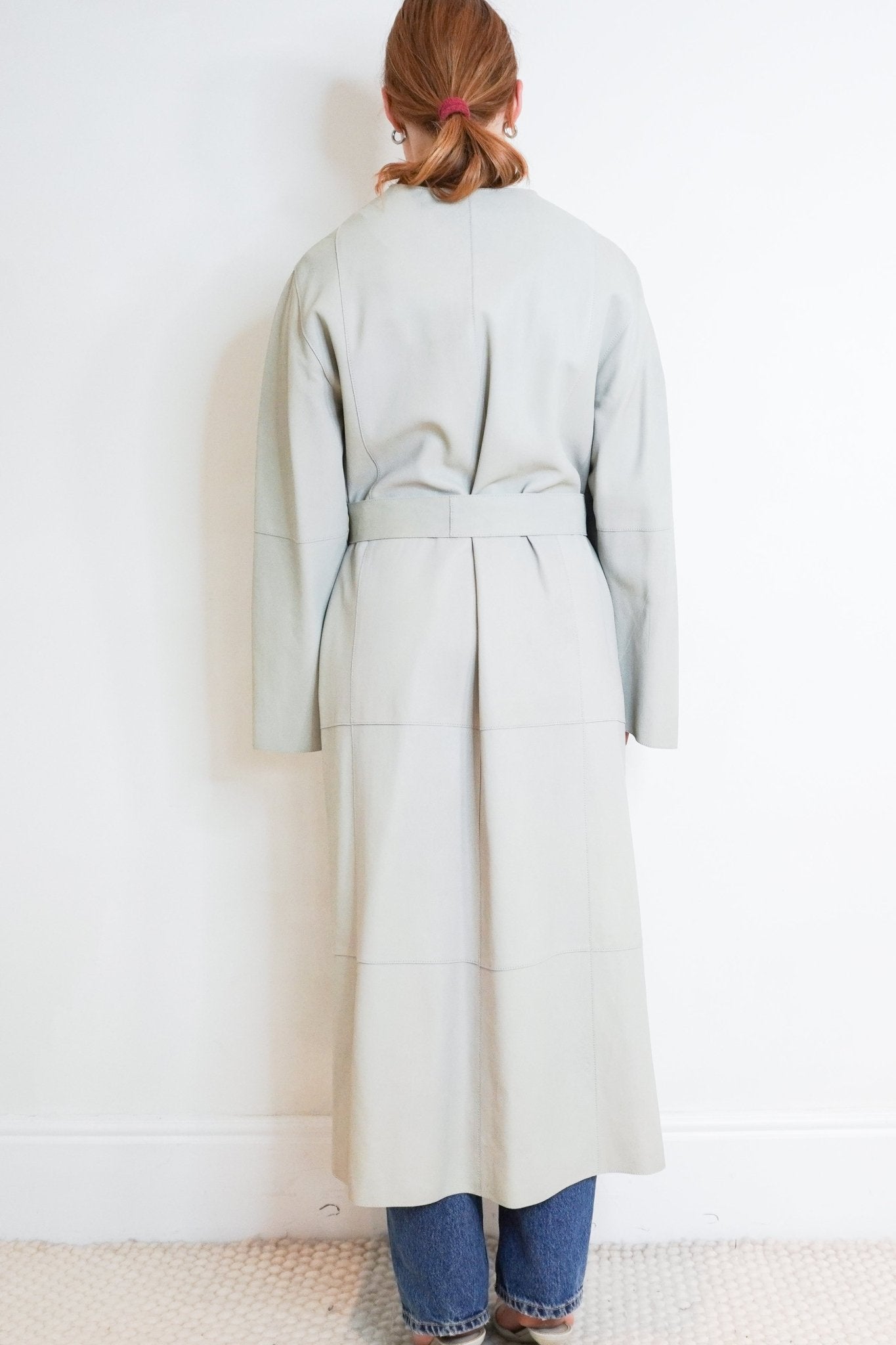 NEW Marina Rinaldi Leather Trench Coat (RRP £1510) | Authentic Preloved - Reloved Again