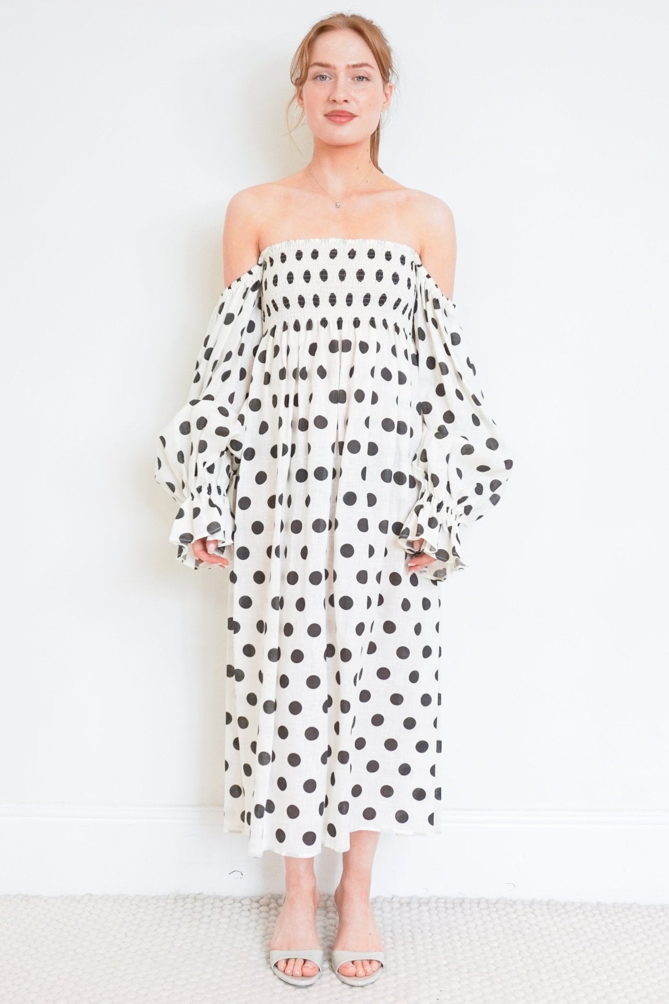 NEW Sleeper Linen Polka Dot dress RRP £425 | Authentic Preloved - Reloved Again