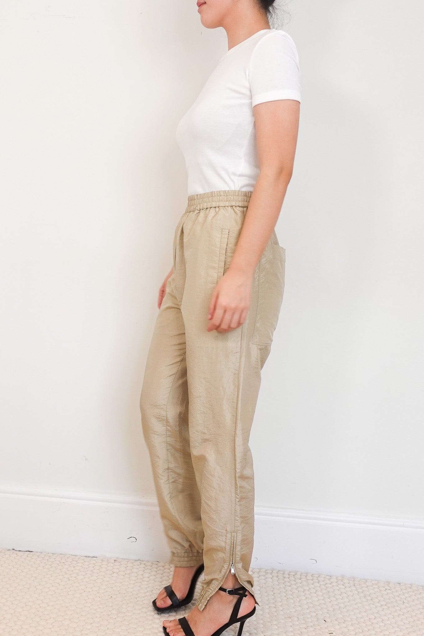 NEW Tibi Crispy Nylon Joggers RRP £250 | Authentic Preloved - Reloved Again